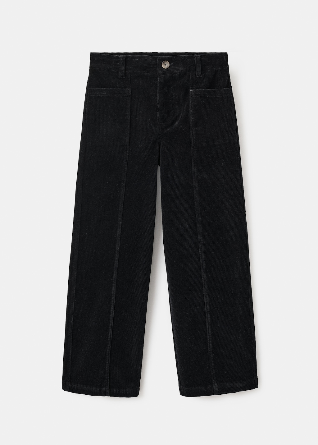 Straight-leg corduroy pants