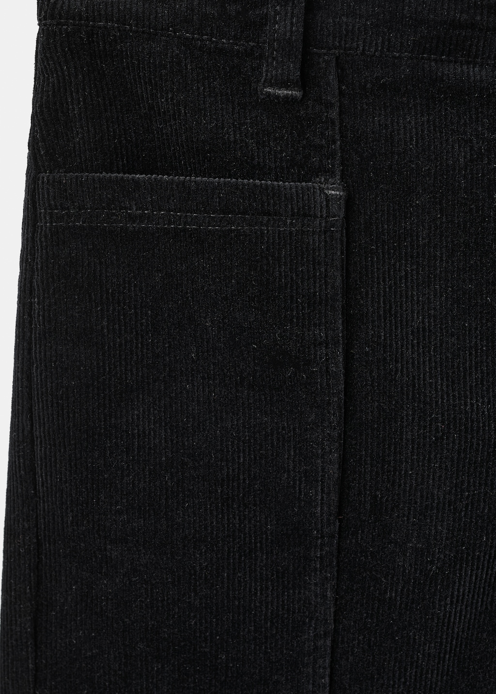 Straight-leg corduroy pants