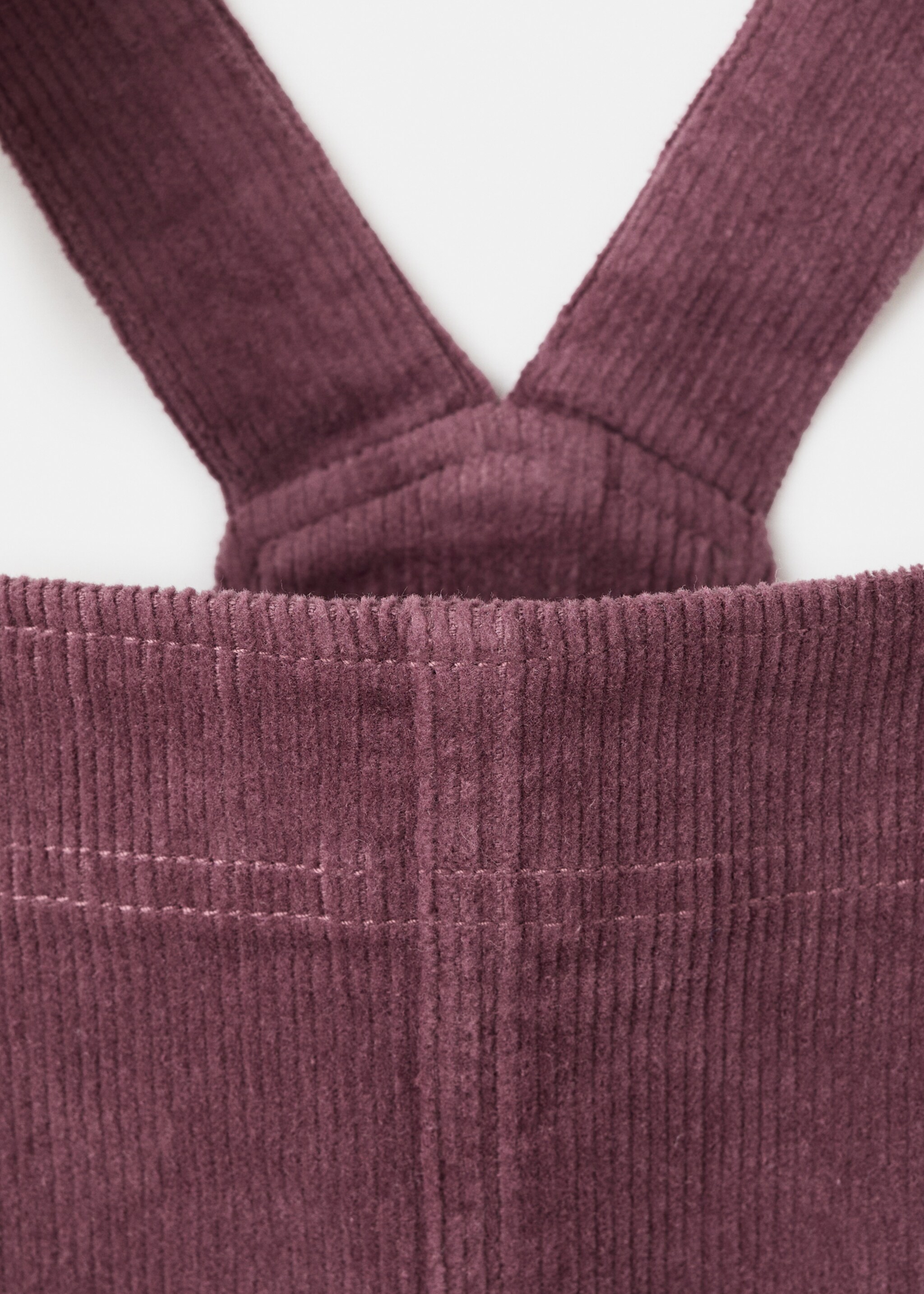 Corduroy pinafore dress - Details of the article 0, Pink. Ref: 17086724-00.