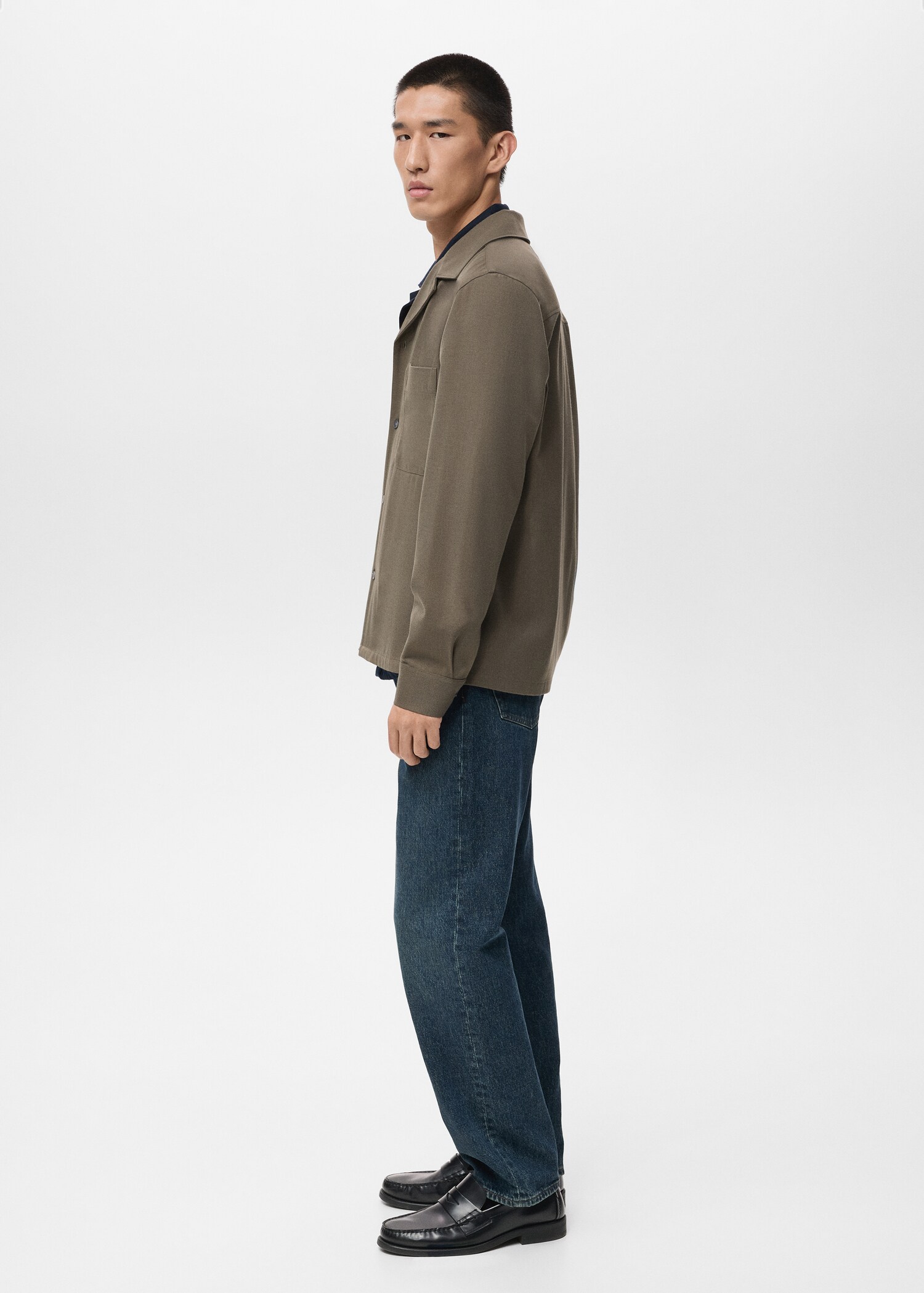 Regular-fit overshirt with pocket - Details of the article 2