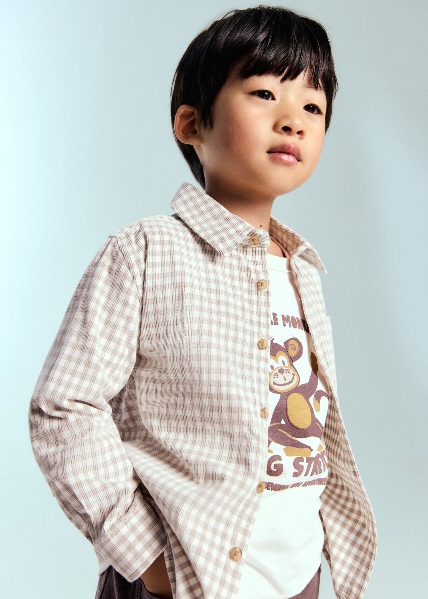 Cotton check shirt - Medium plane