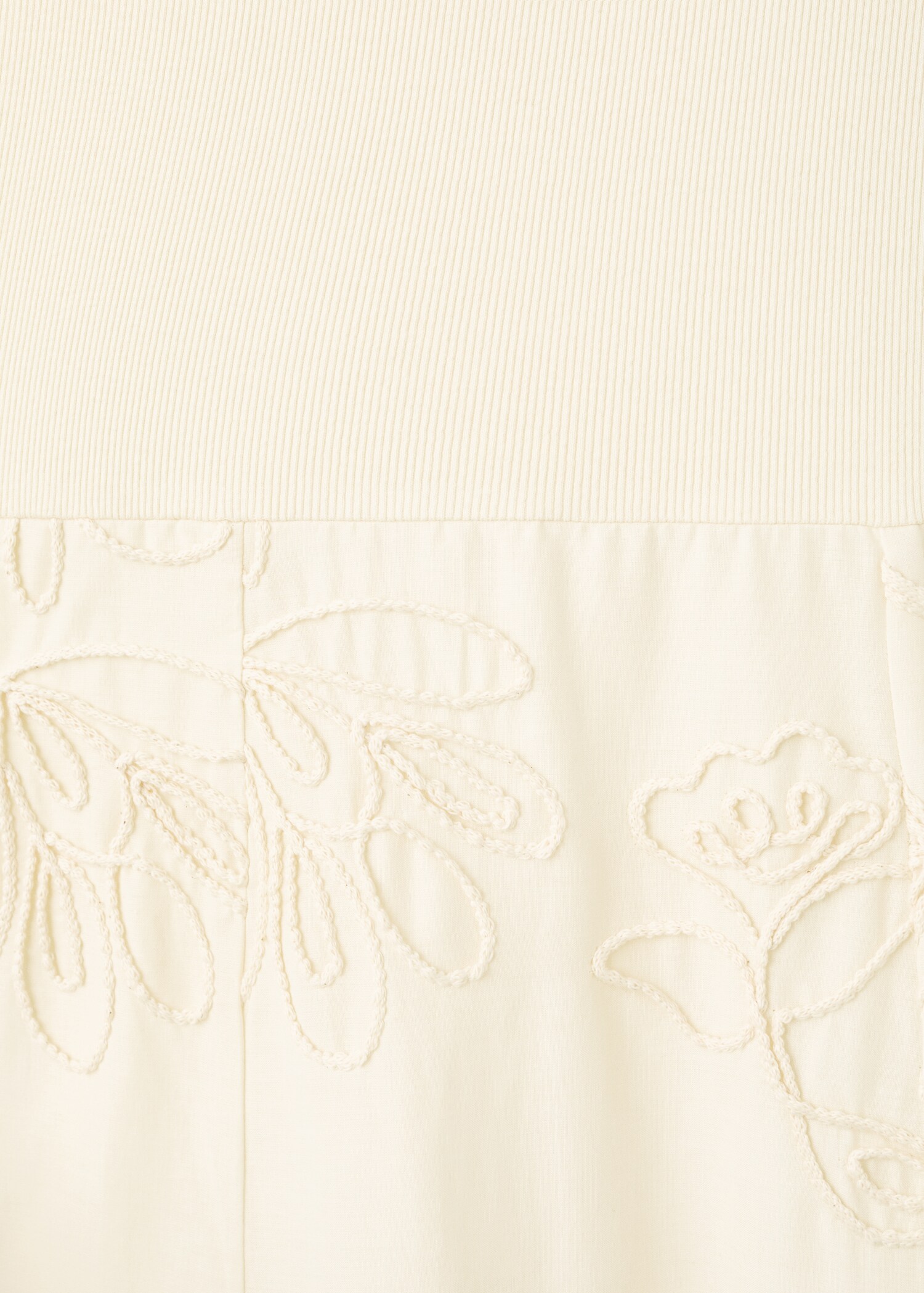 Floral-embroidered combined dress - Details of the article 8