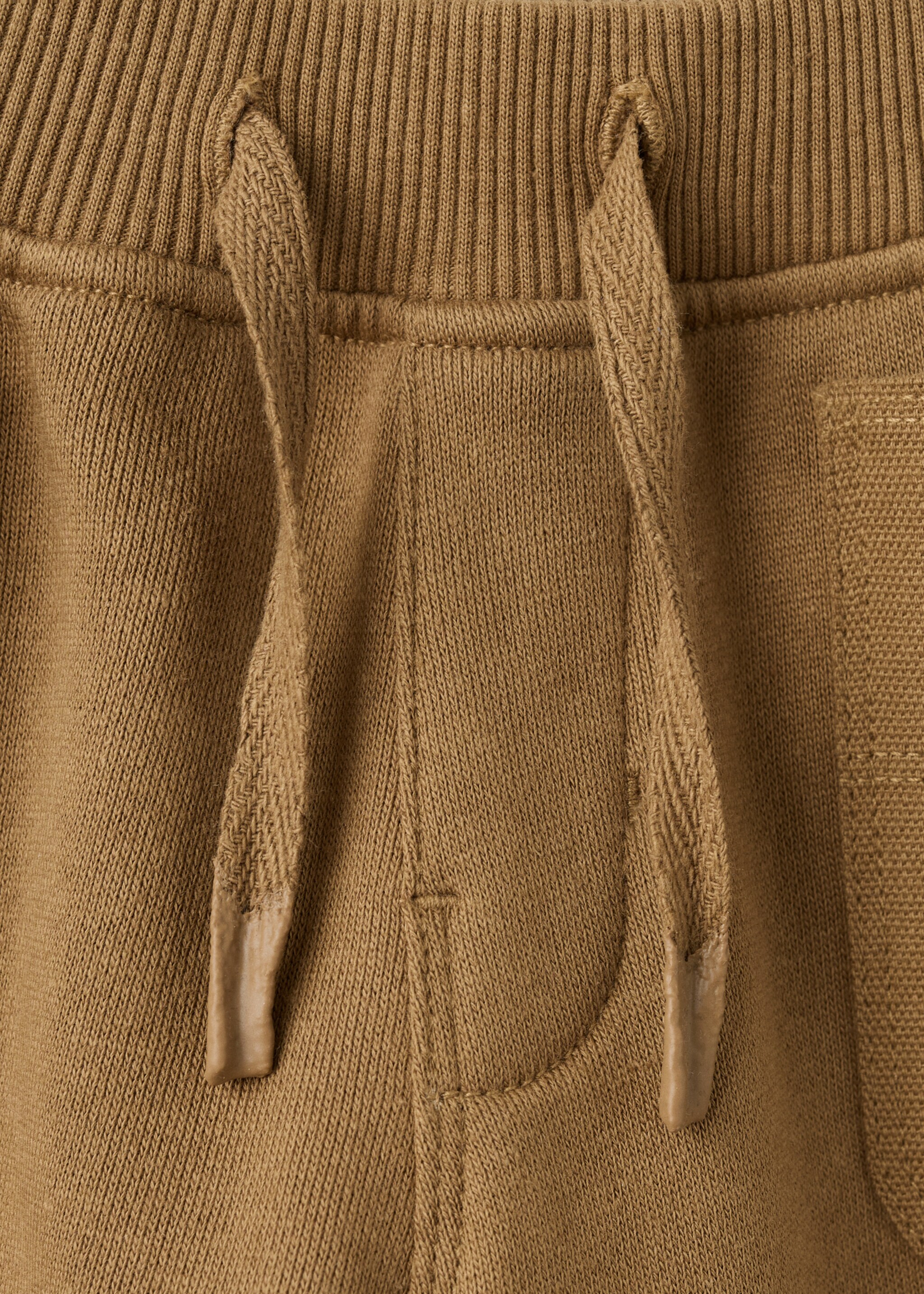 Joggers algodón cordón - Detalle del artículo 0, Caramelo. Ref: 17086729-00.