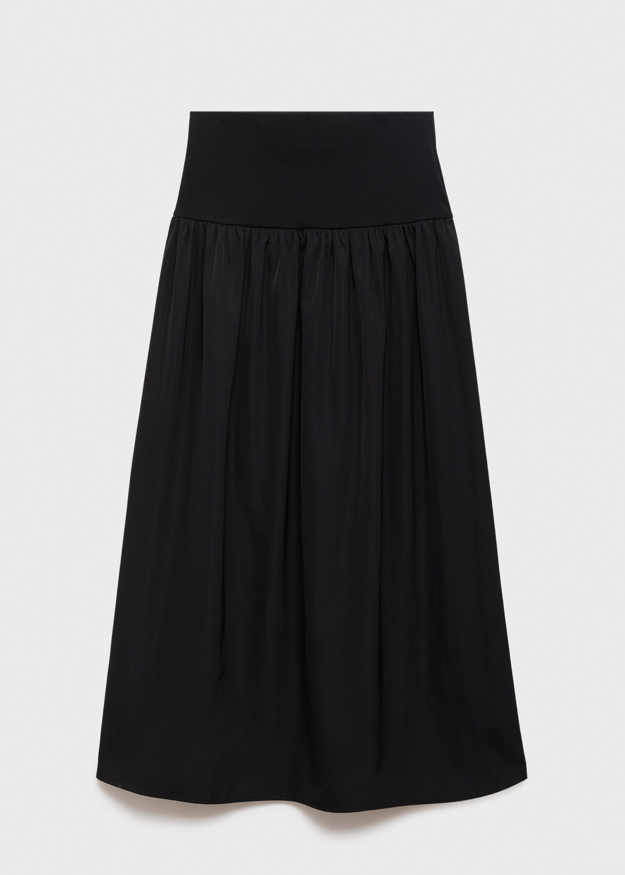 Gathered A-line skirt - Article without model, Black. Ref: 17086730-00.