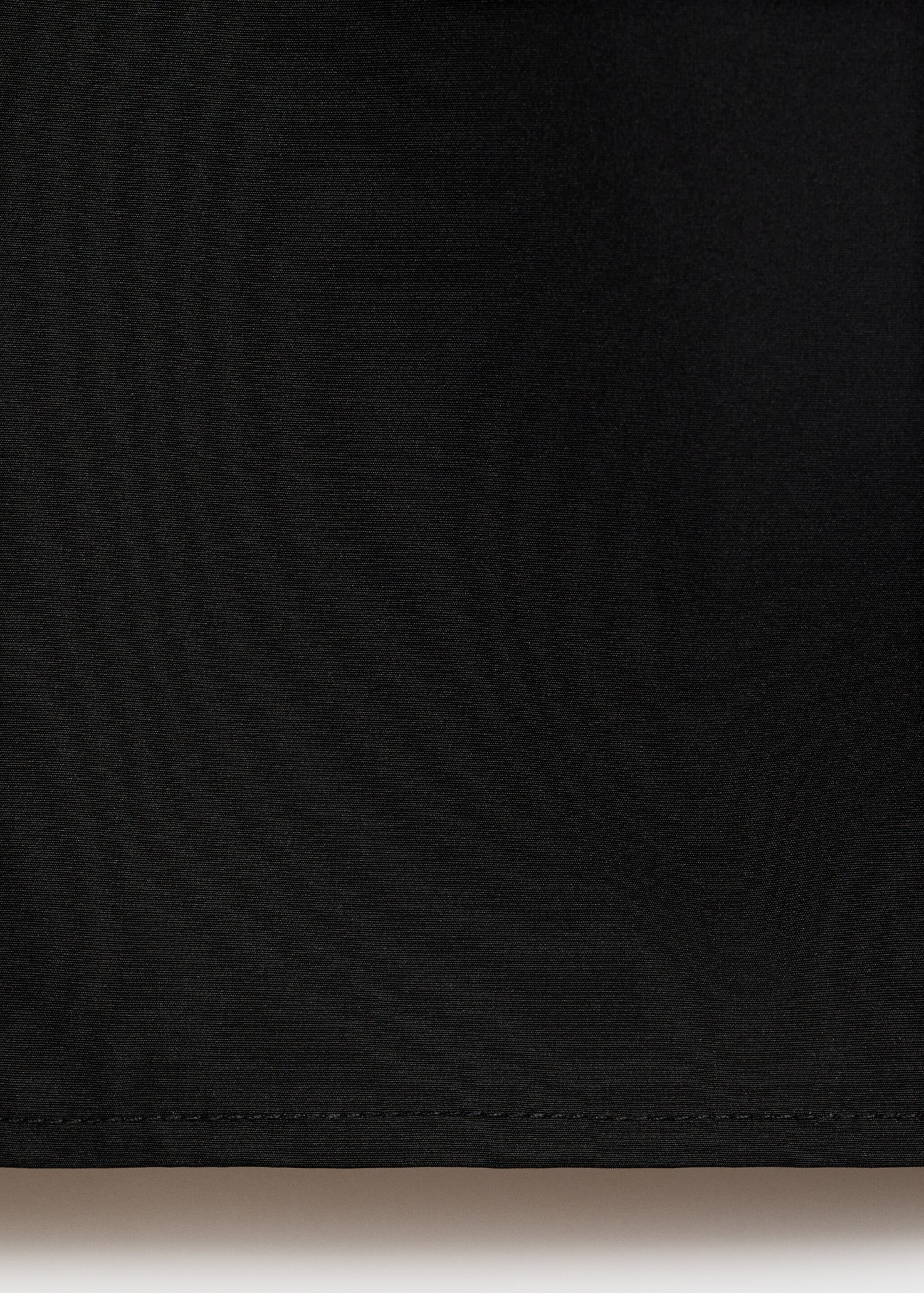 Gathered A-line skirt - Details of the article 0, Black. Ref: 17086730-00.