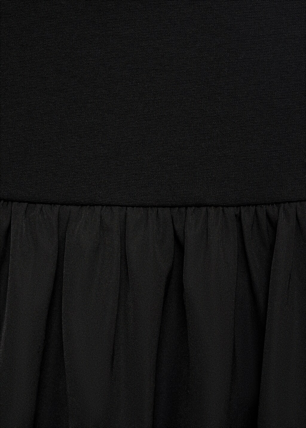 Gathered A-line skirt