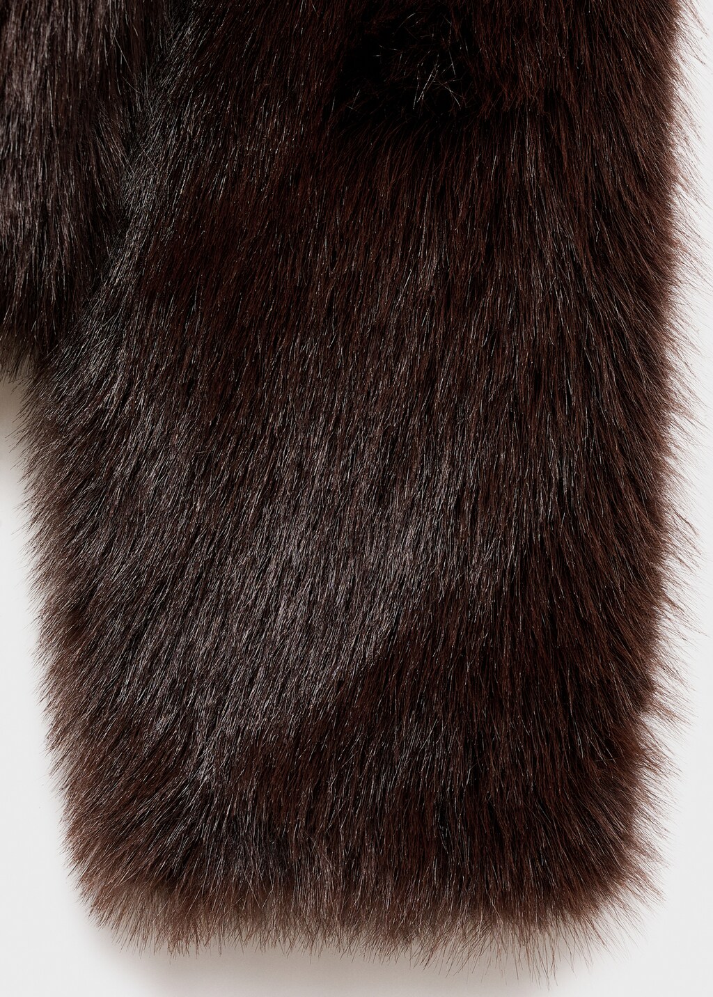 Fur-effect jacket with zip