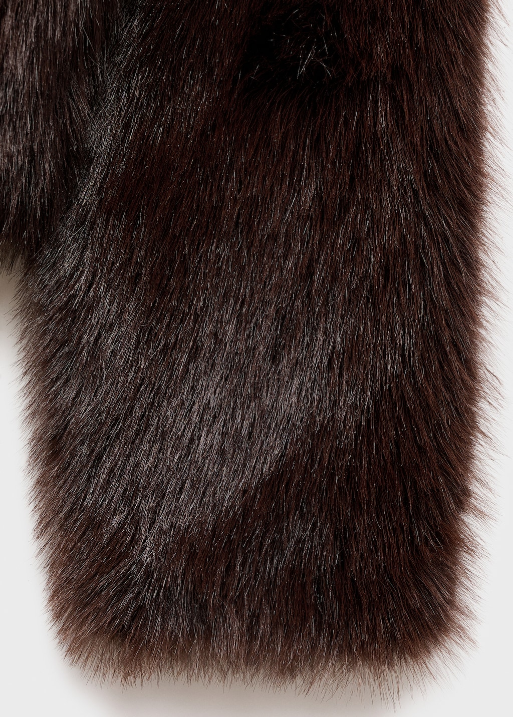 Fur-effect jacket with zip