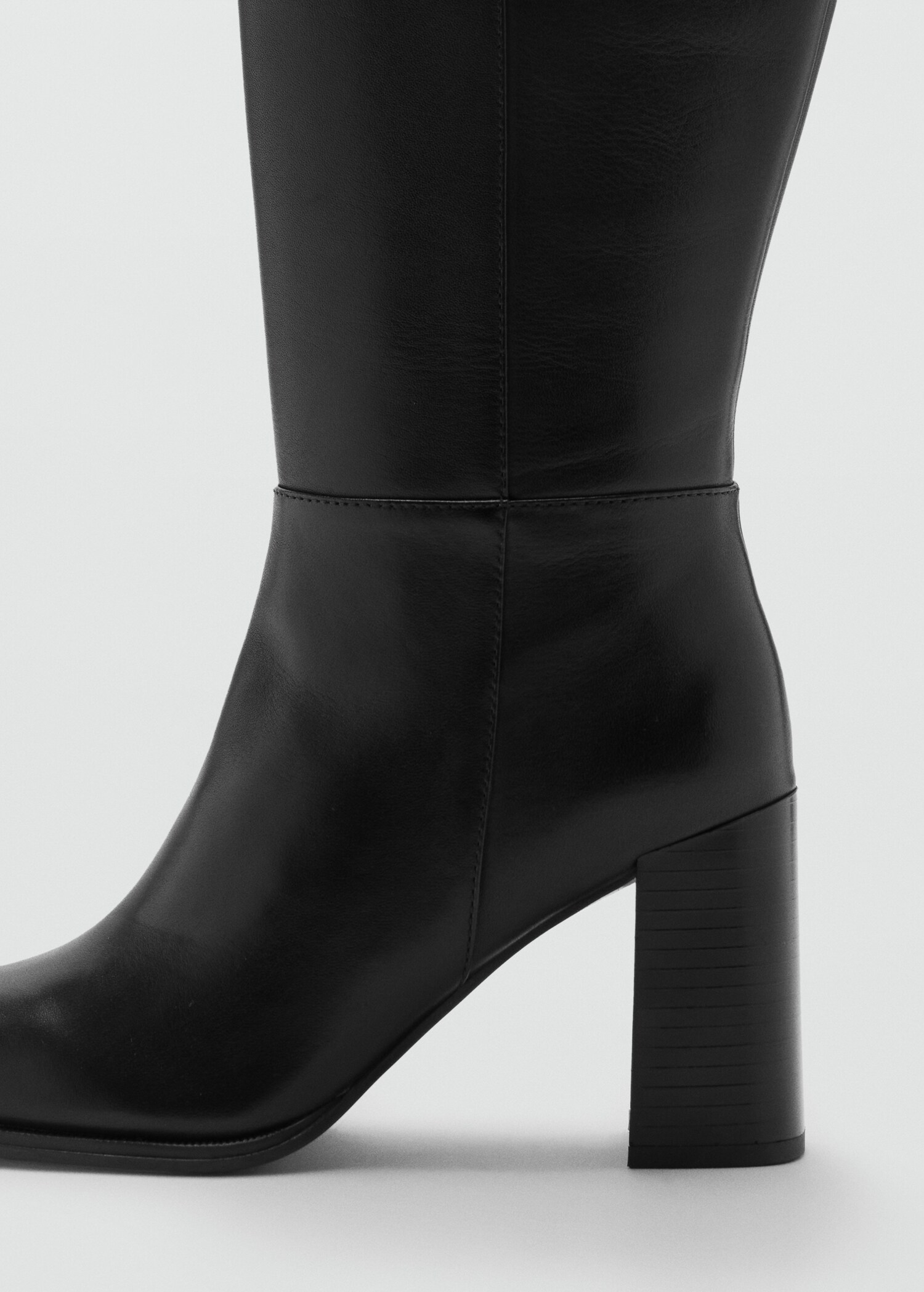 Leather block-heel boots - Details of the article 1