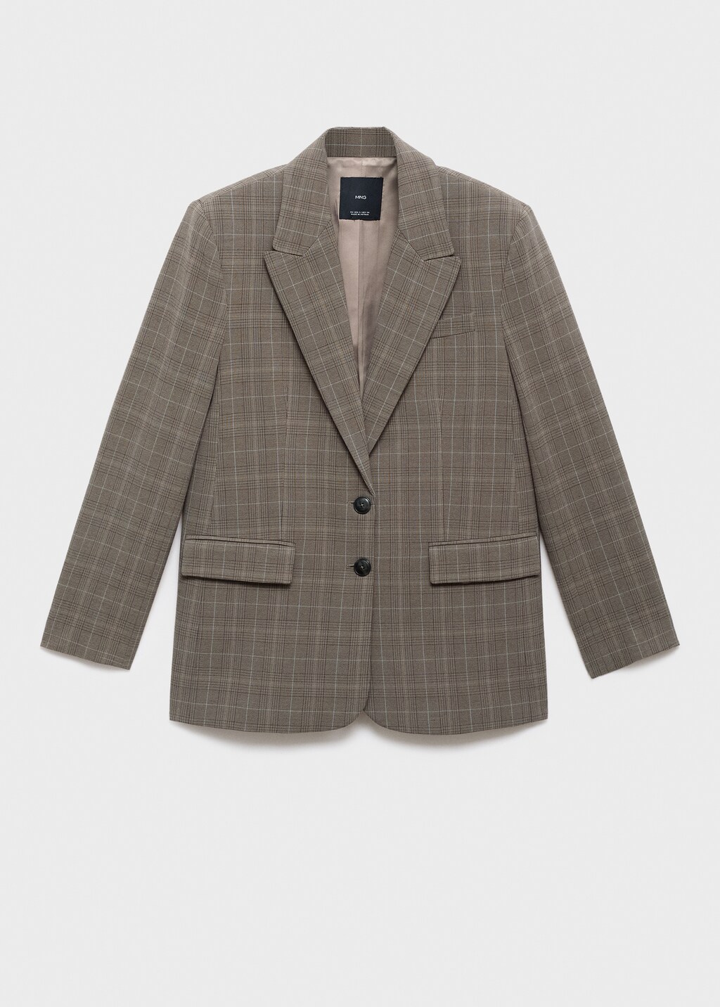 Mango Check suit blazer