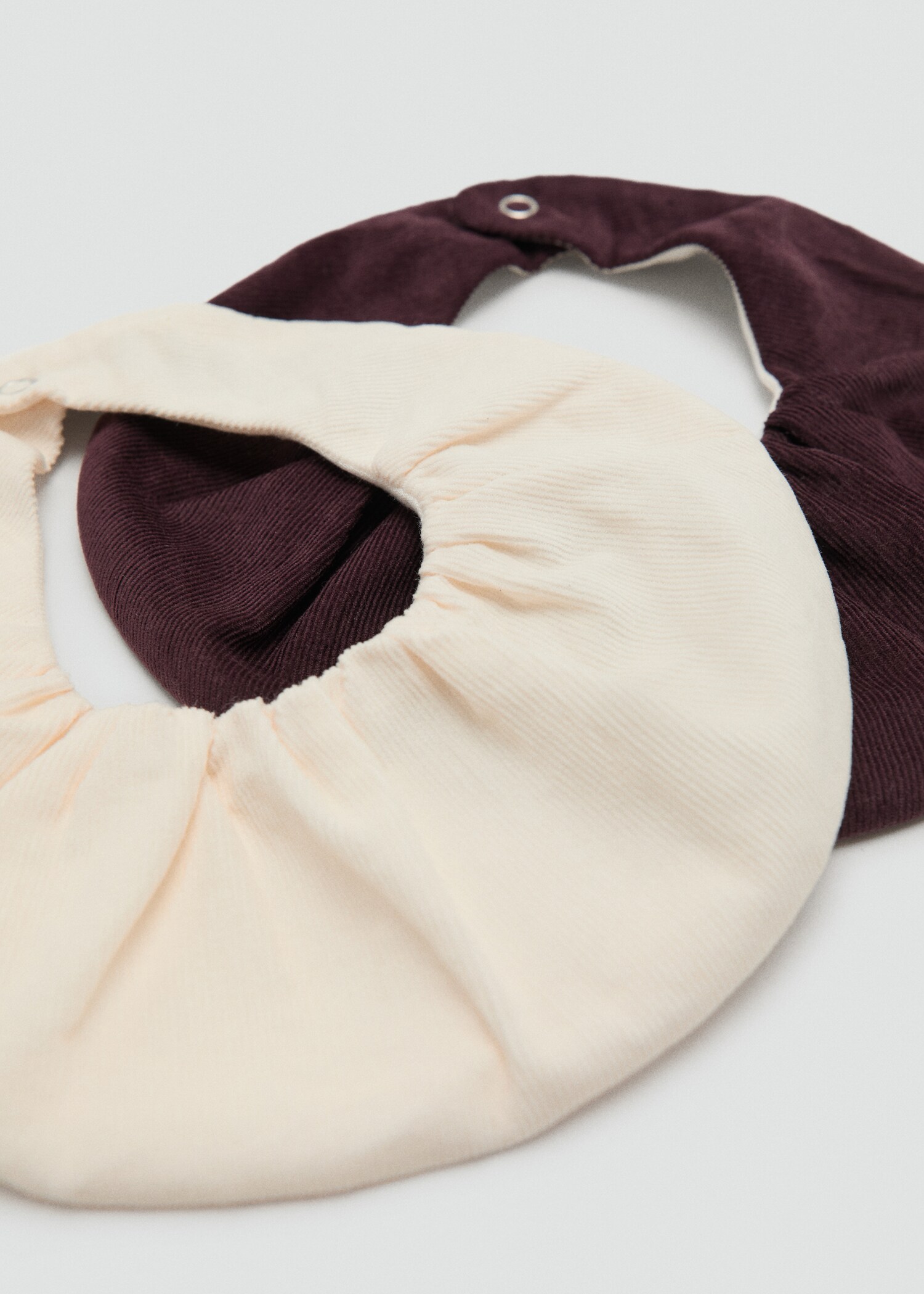 Pack of 2 corduroy bibs - Medium plane