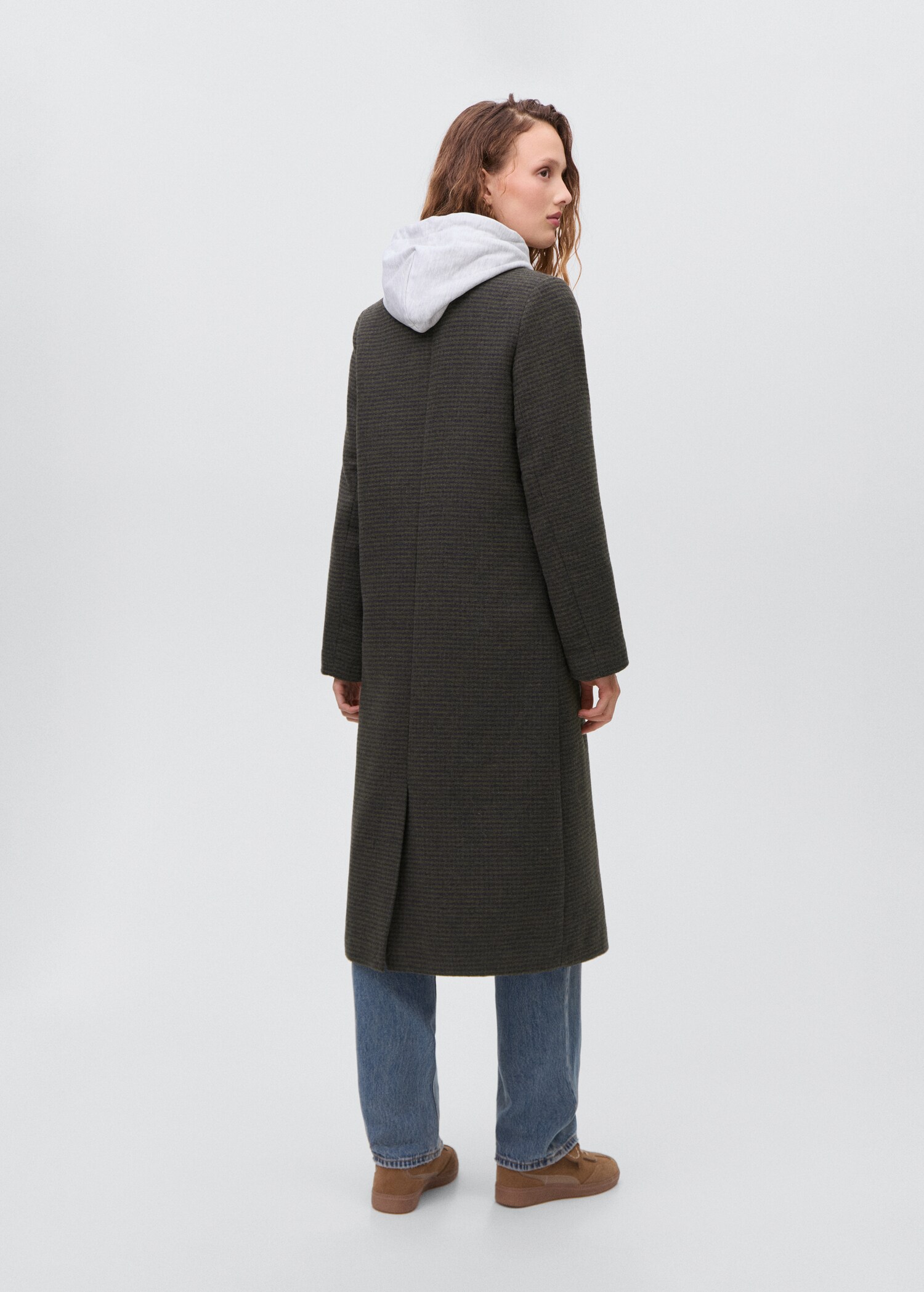 Tweed wool coat - Reverse of the article