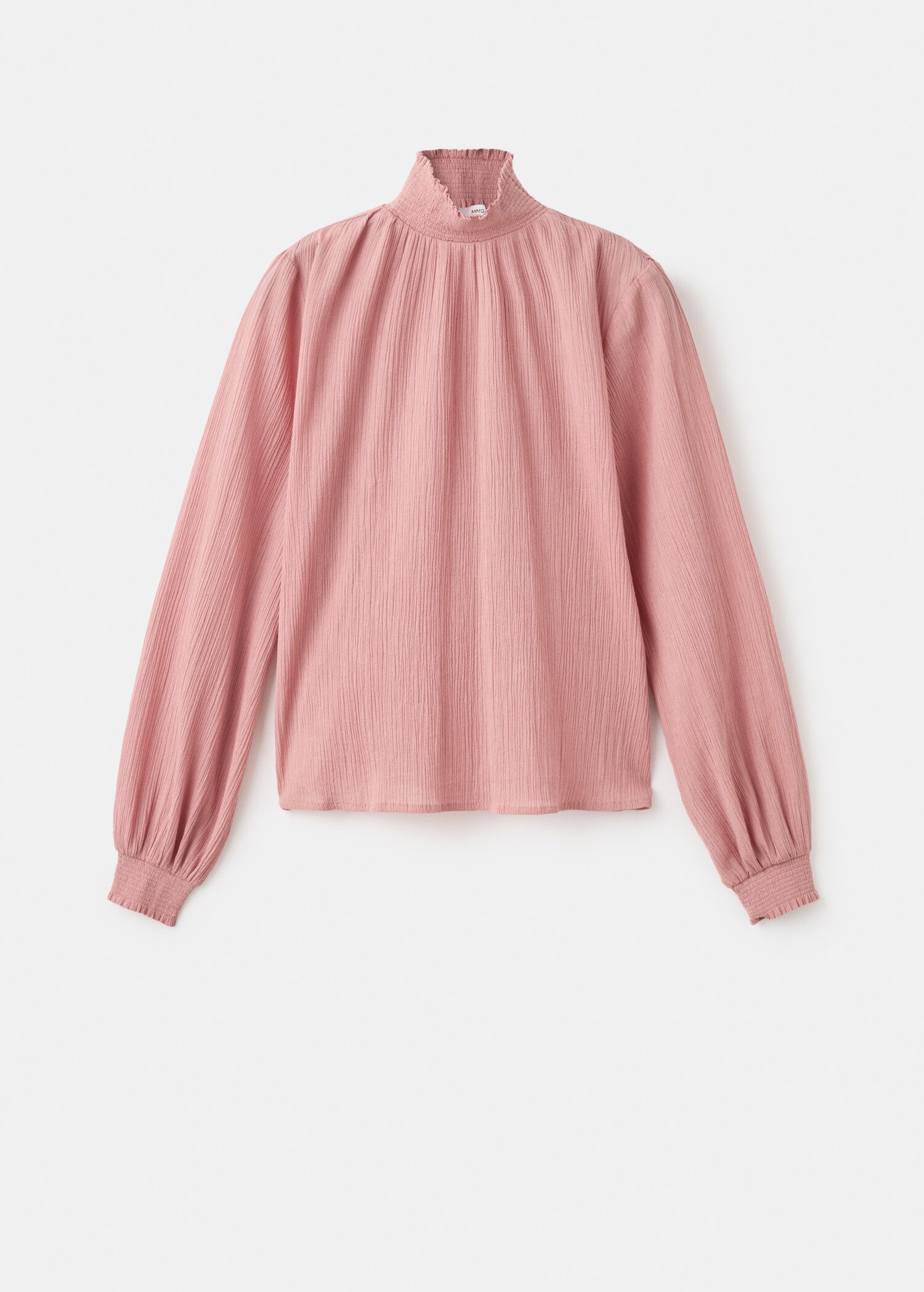 Blusa de gola alta com rufo - Artigo sem modelo