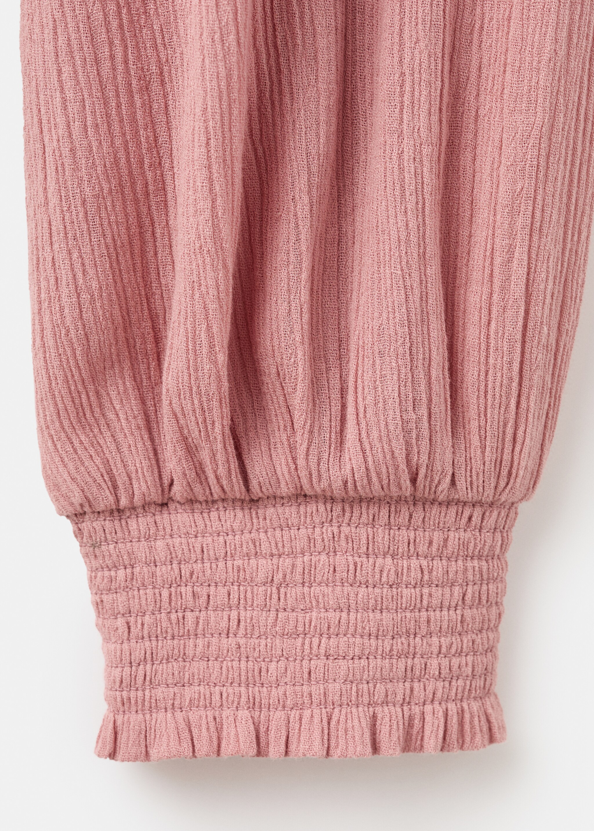 Blusa de gola alta com rufo - Pormenor do artigo 8, Roxo-claro. Ref: 17087125-00.