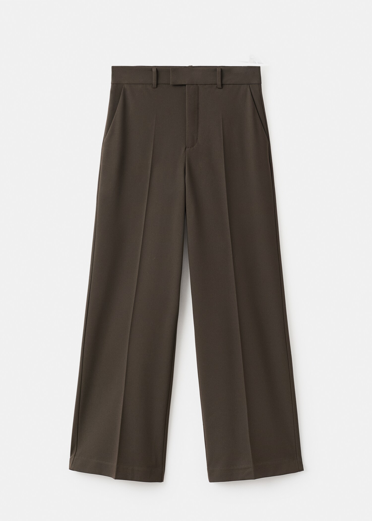 Mid-rise cropped straight-leg trousers - Article without model