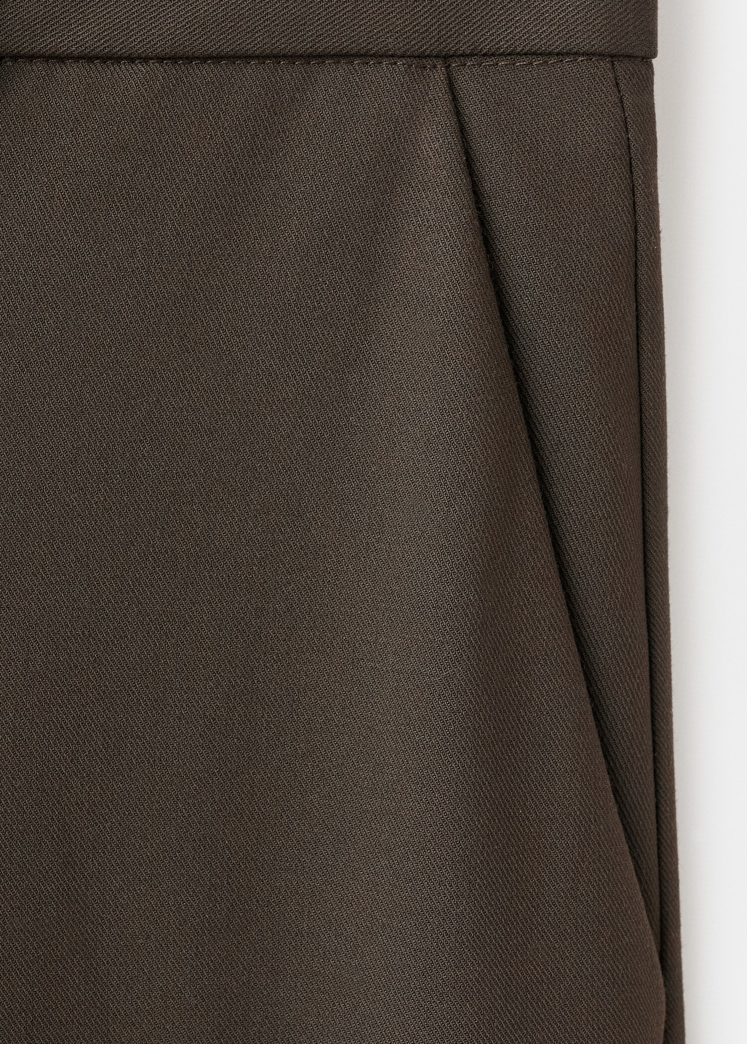 Mid-rise cropped straight-leg trousers - Details of the article 0