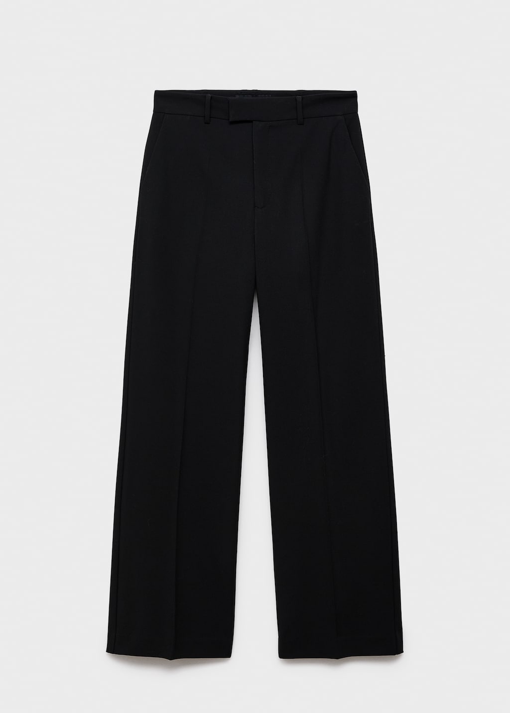 Mid-rise cropped straight-leg pants