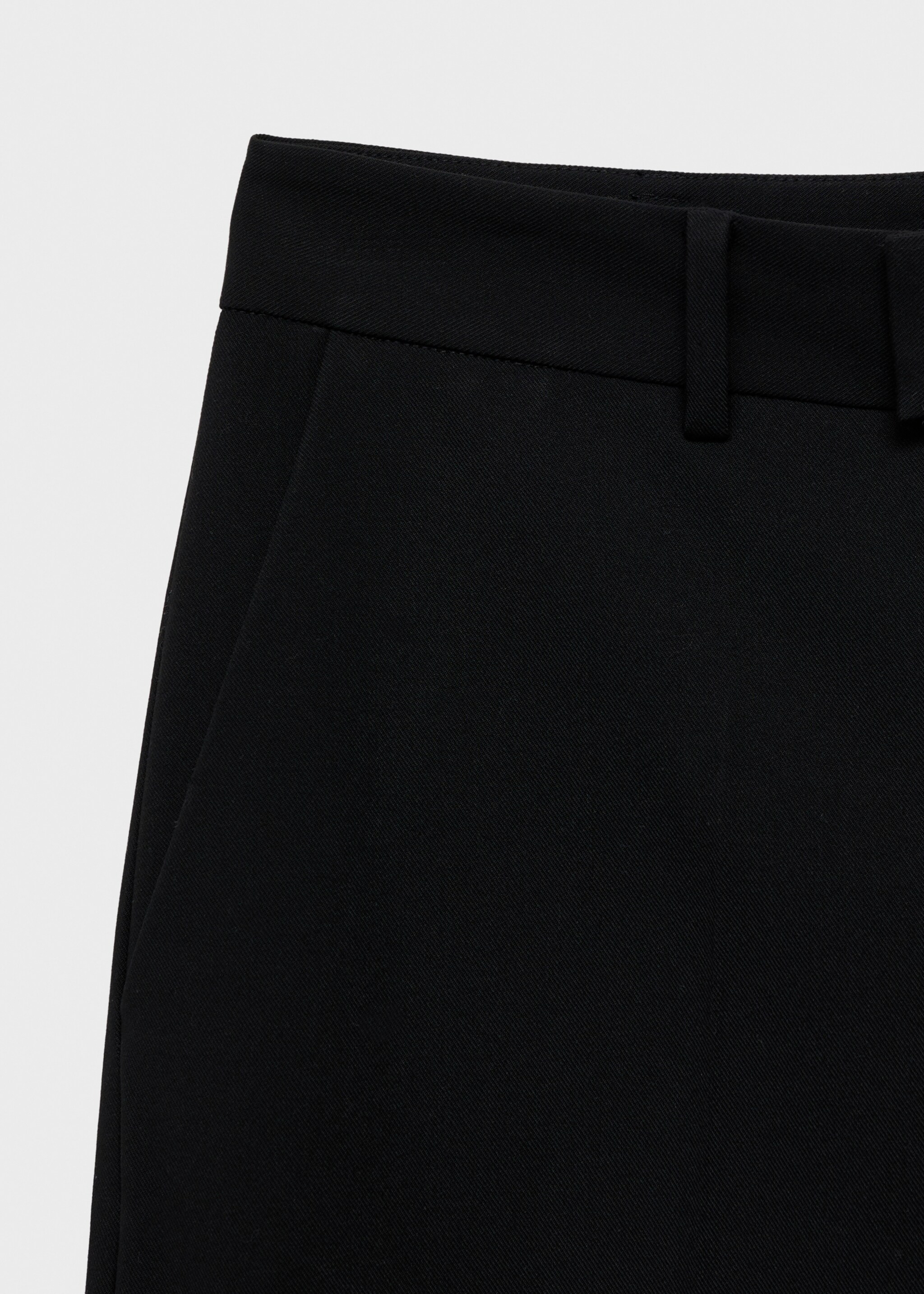 Mid-rise cropped straight-leg trousers - Details of the article 8, Black. Ref: 17087128-00.