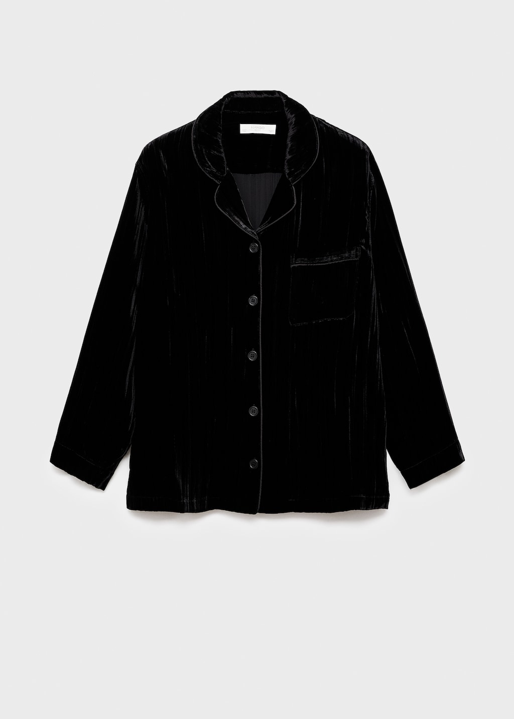 Silk velvet shirt