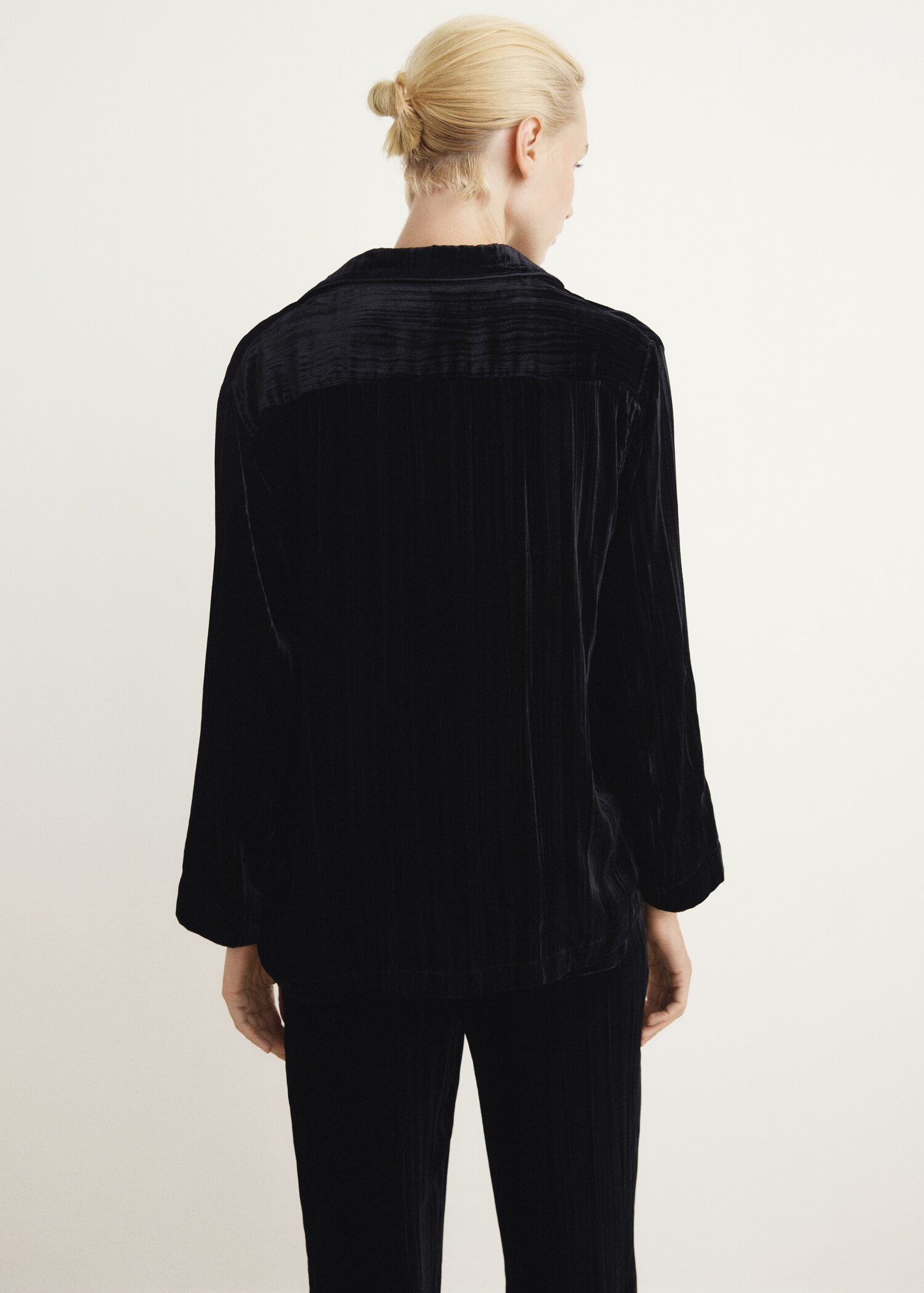 Camisa velvet seda - Reverso del artículo
