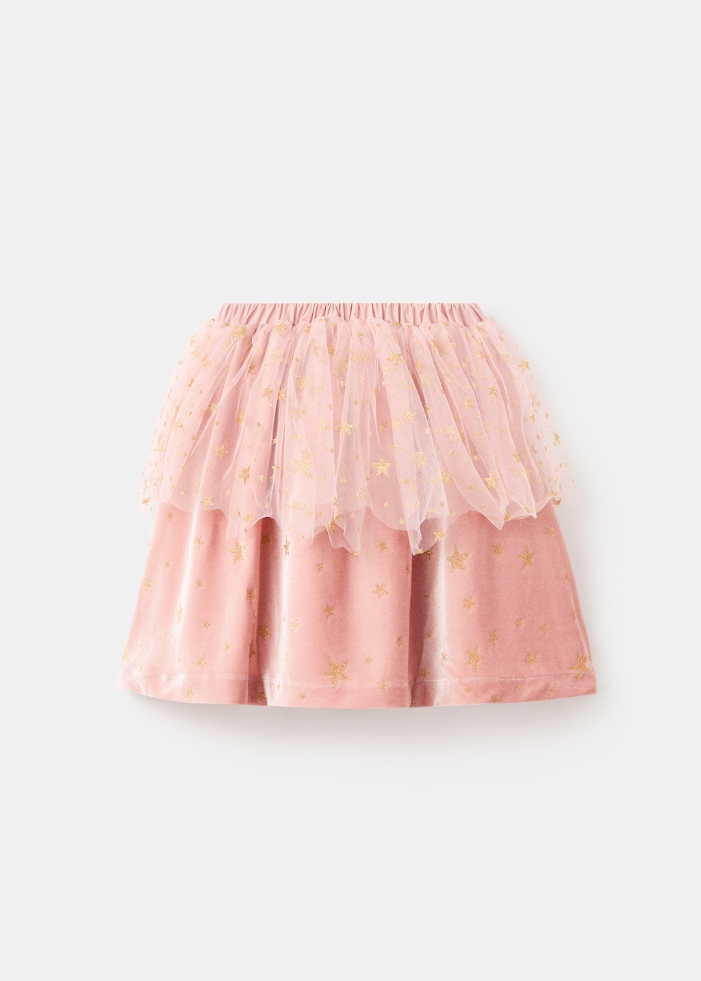 Velvet skirt with stars