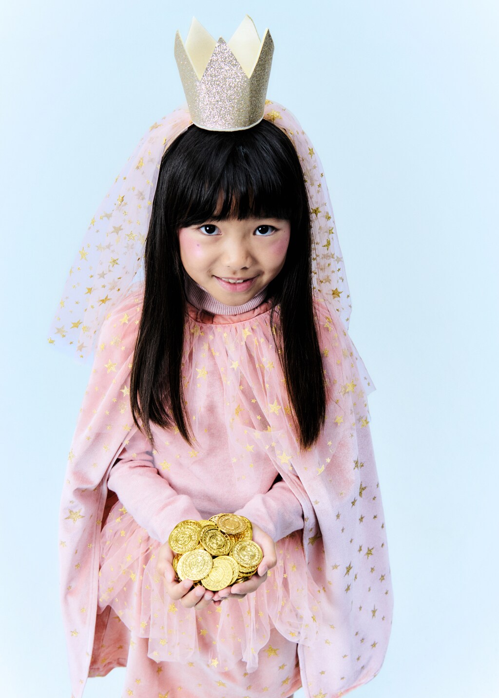 Velvet skirt with stars