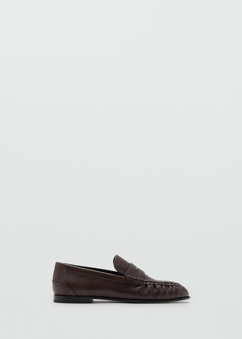 Leather penny loafers