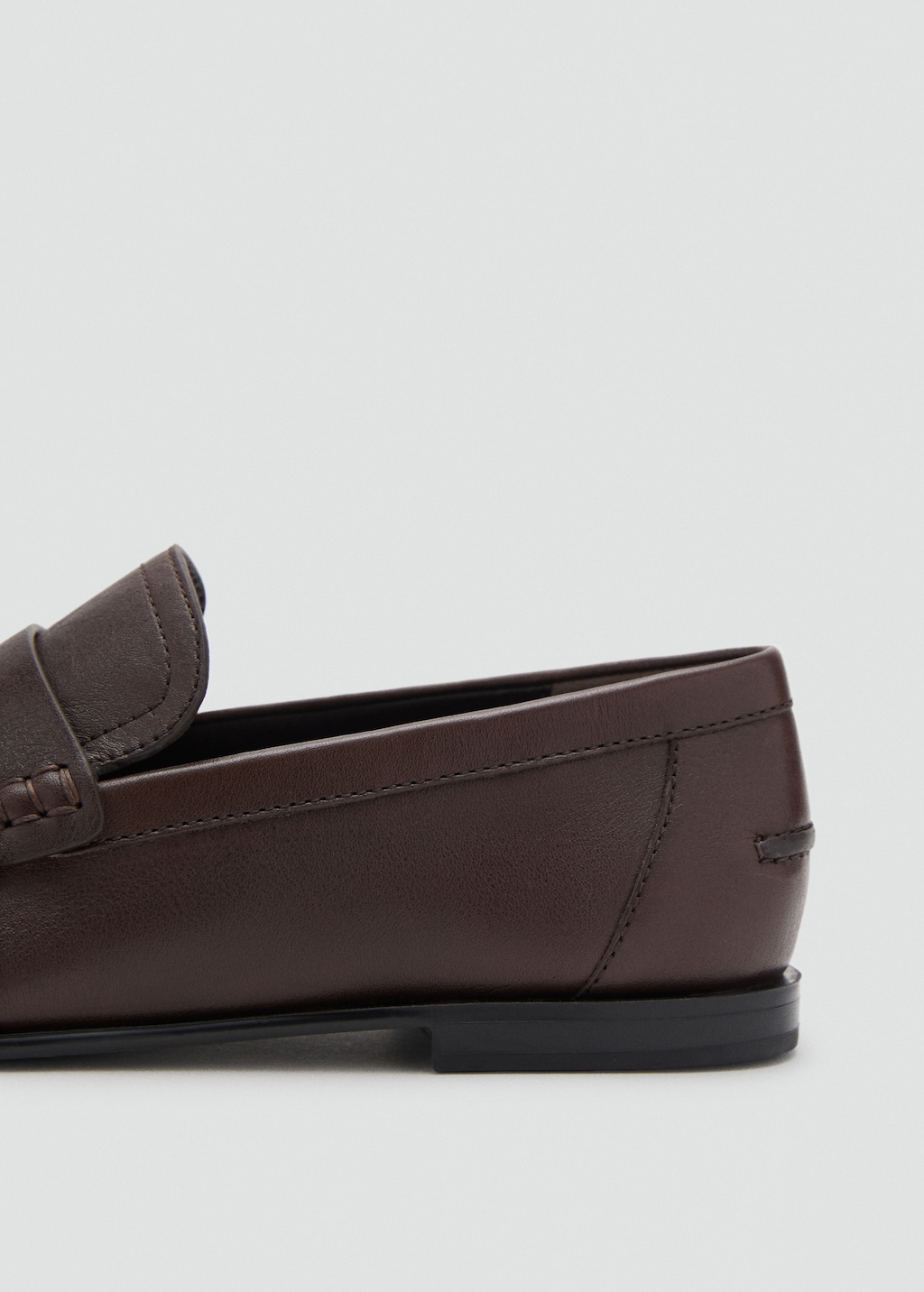 Leather penny loafers