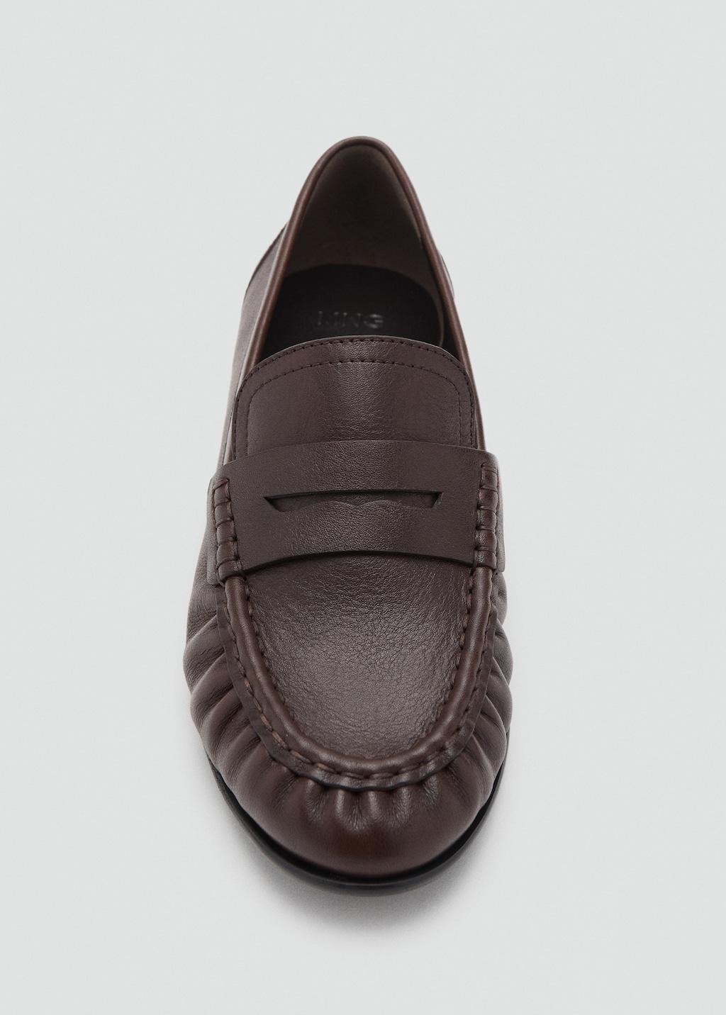 Leather penny loafers