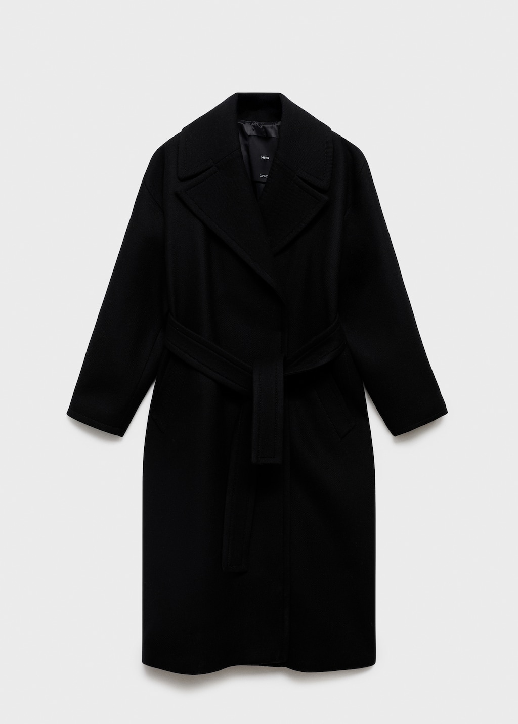 Mango Manteco wool coat with belt