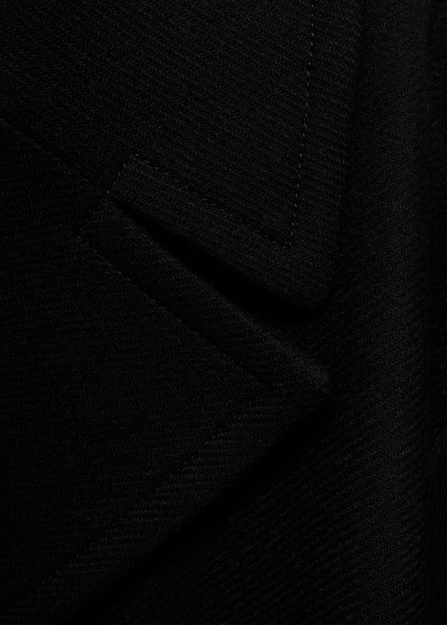 Vlněný kabát s páskem - Detail zboží 8