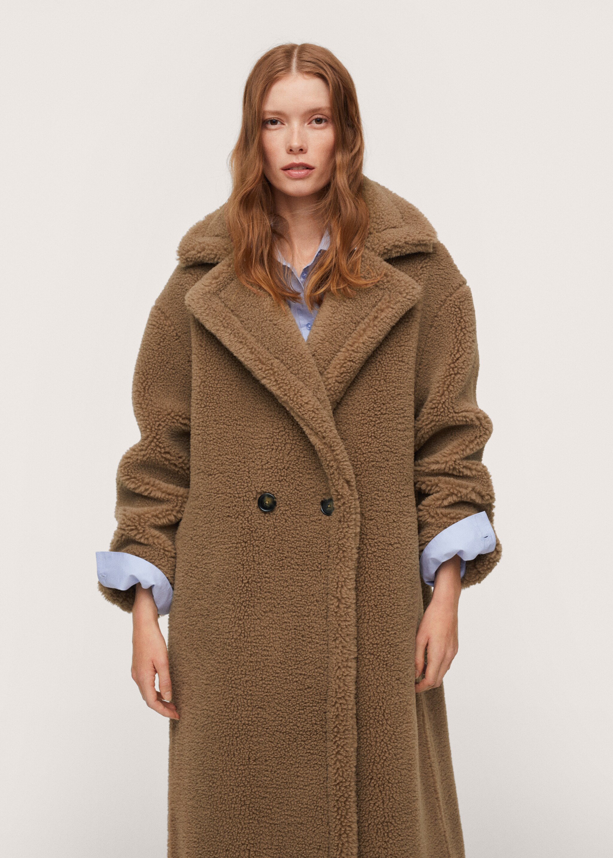 Maxi lapels faux-fur coat - Details of the article 1