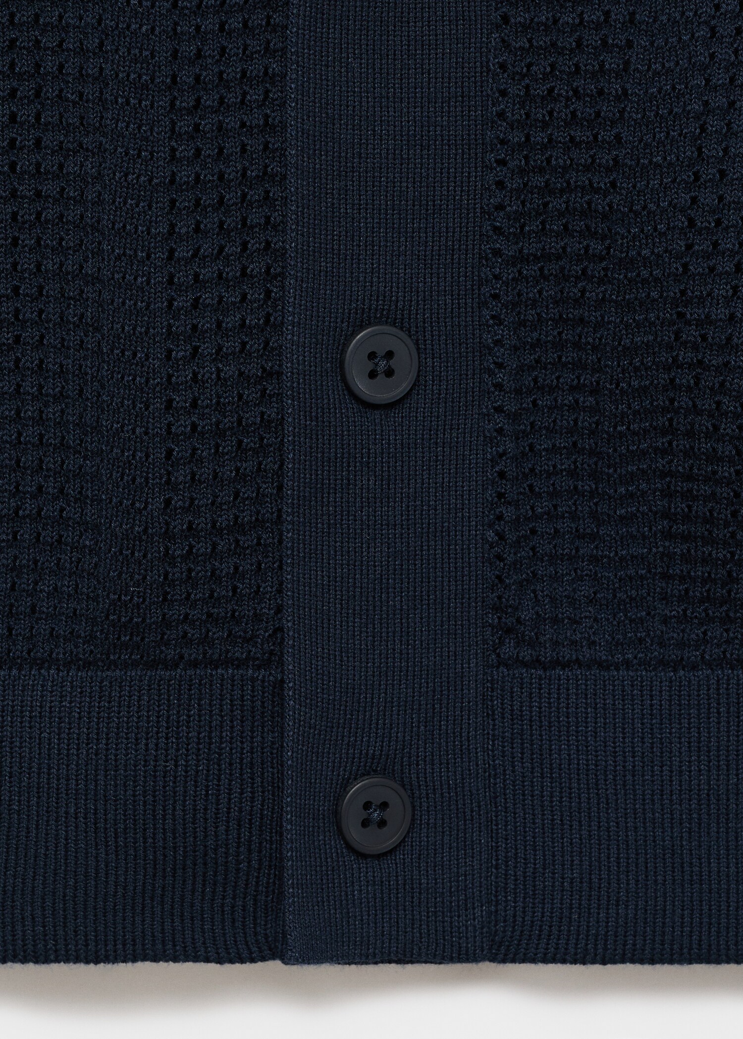 Camisa punto calado estructura rayas - Detalle del artículo 0
