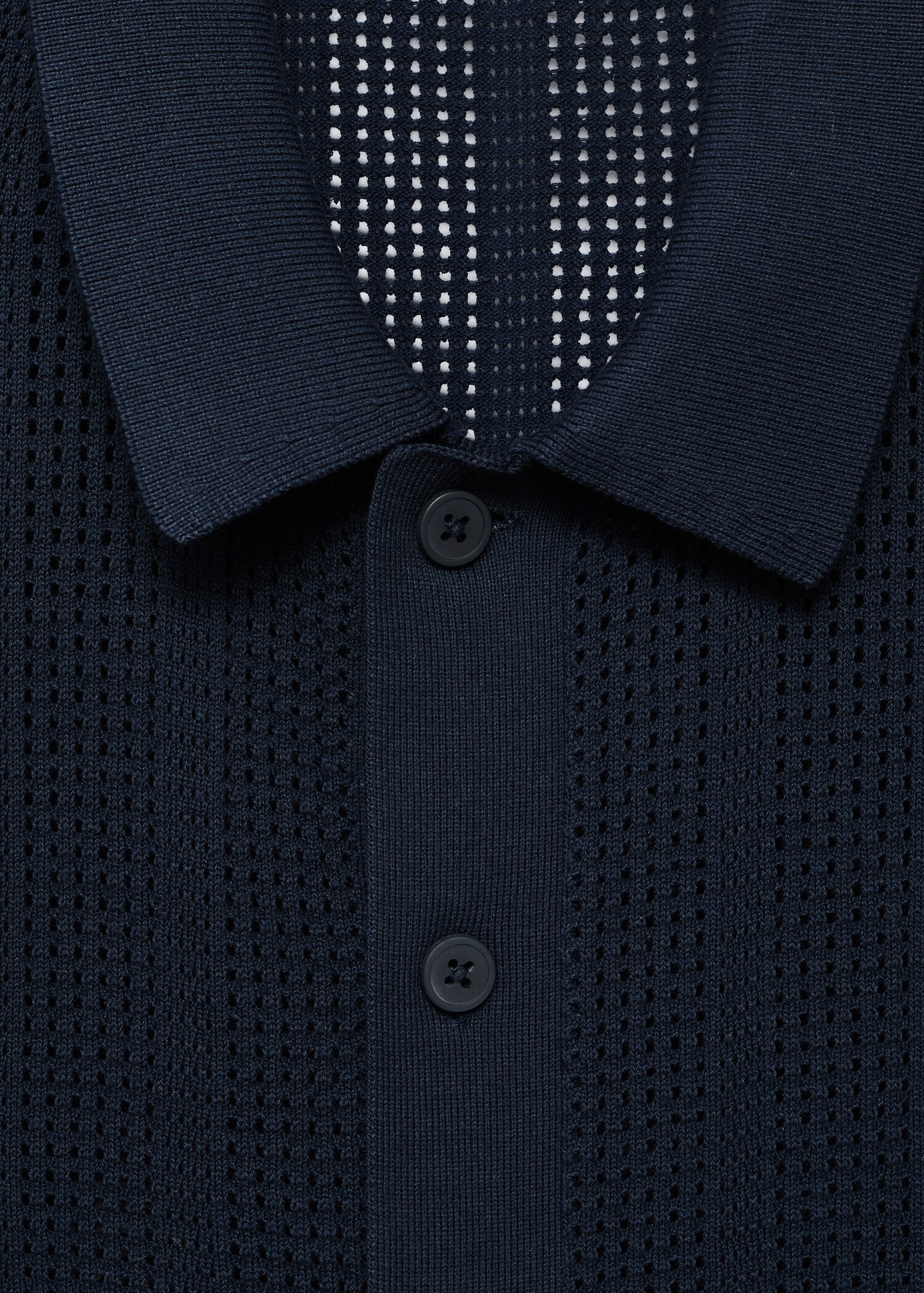 Camisa punto calado estructura rayas - Detalle del artículo 8
