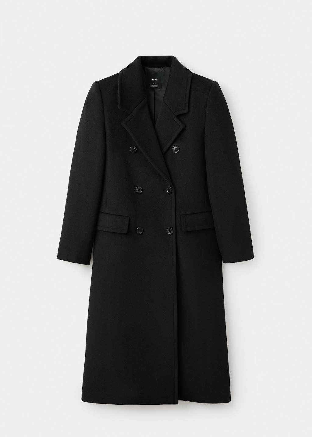 Double-breasted wool coat - Women | MANGO Finland