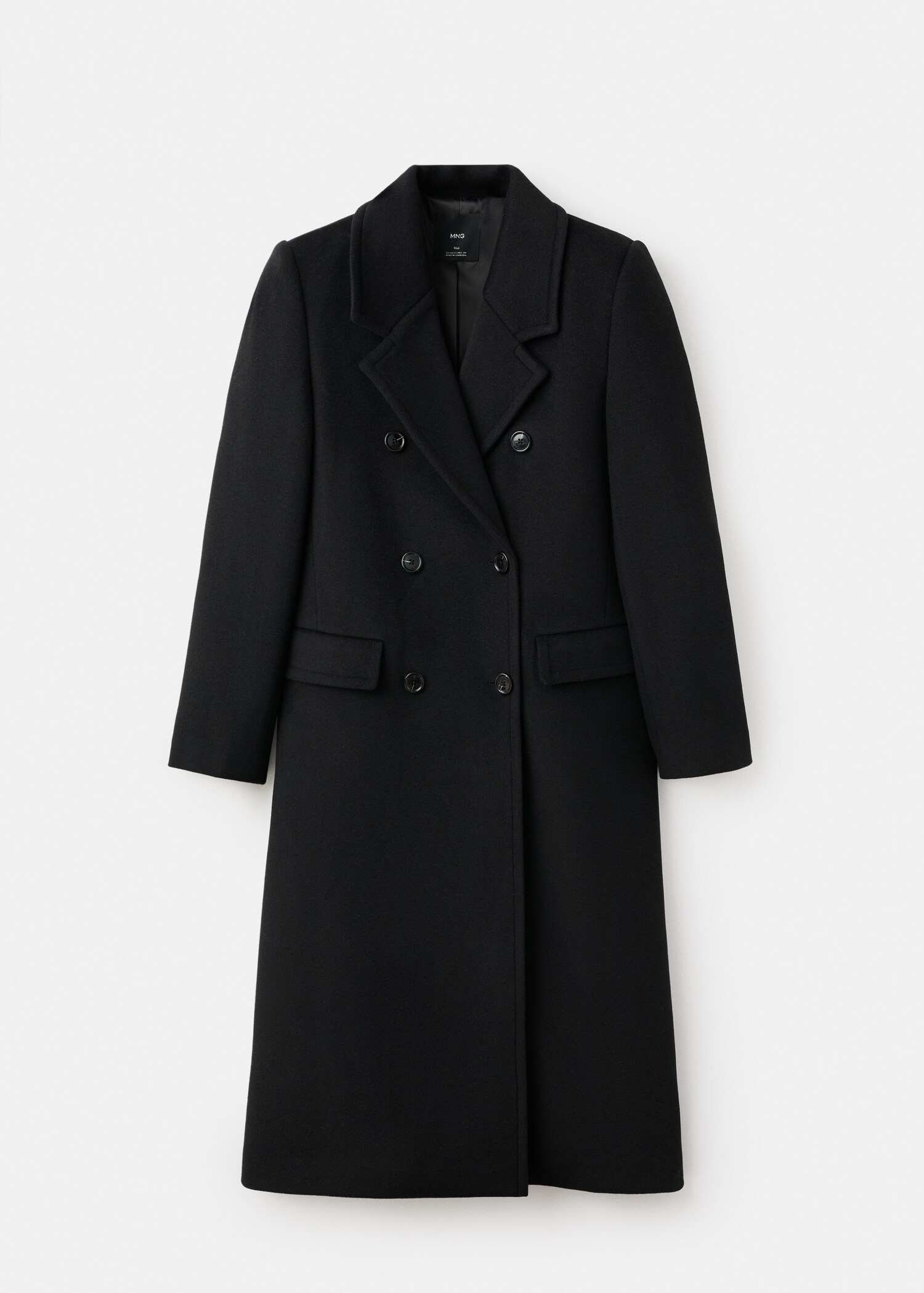 Double-breasted wool coat - Article without model