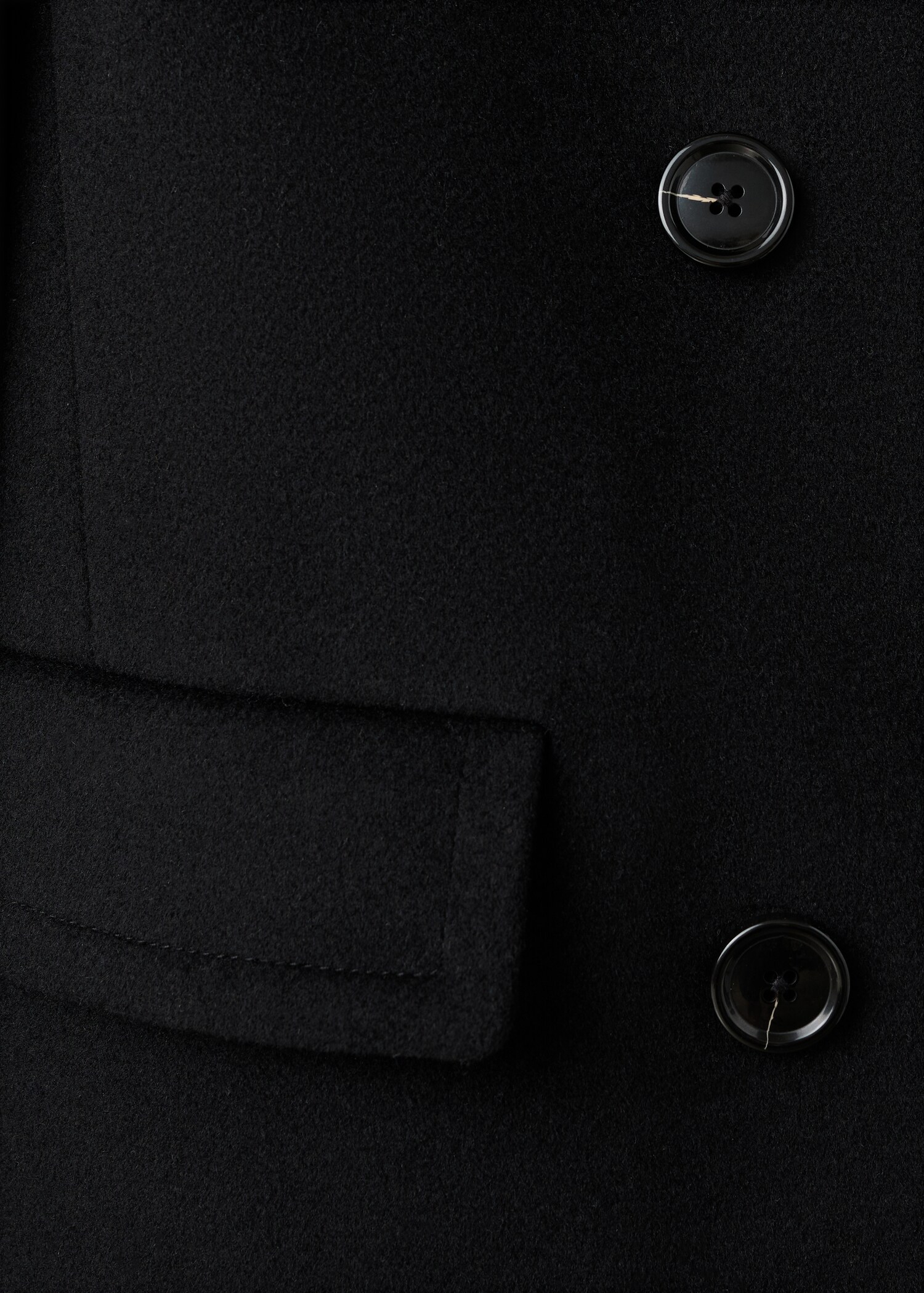 Double-breasted wool coat - Details of the article 0