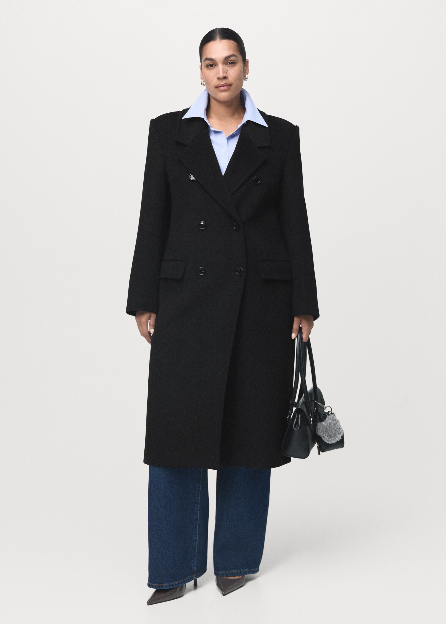 Double-breasted wool coat - Details of the article 3