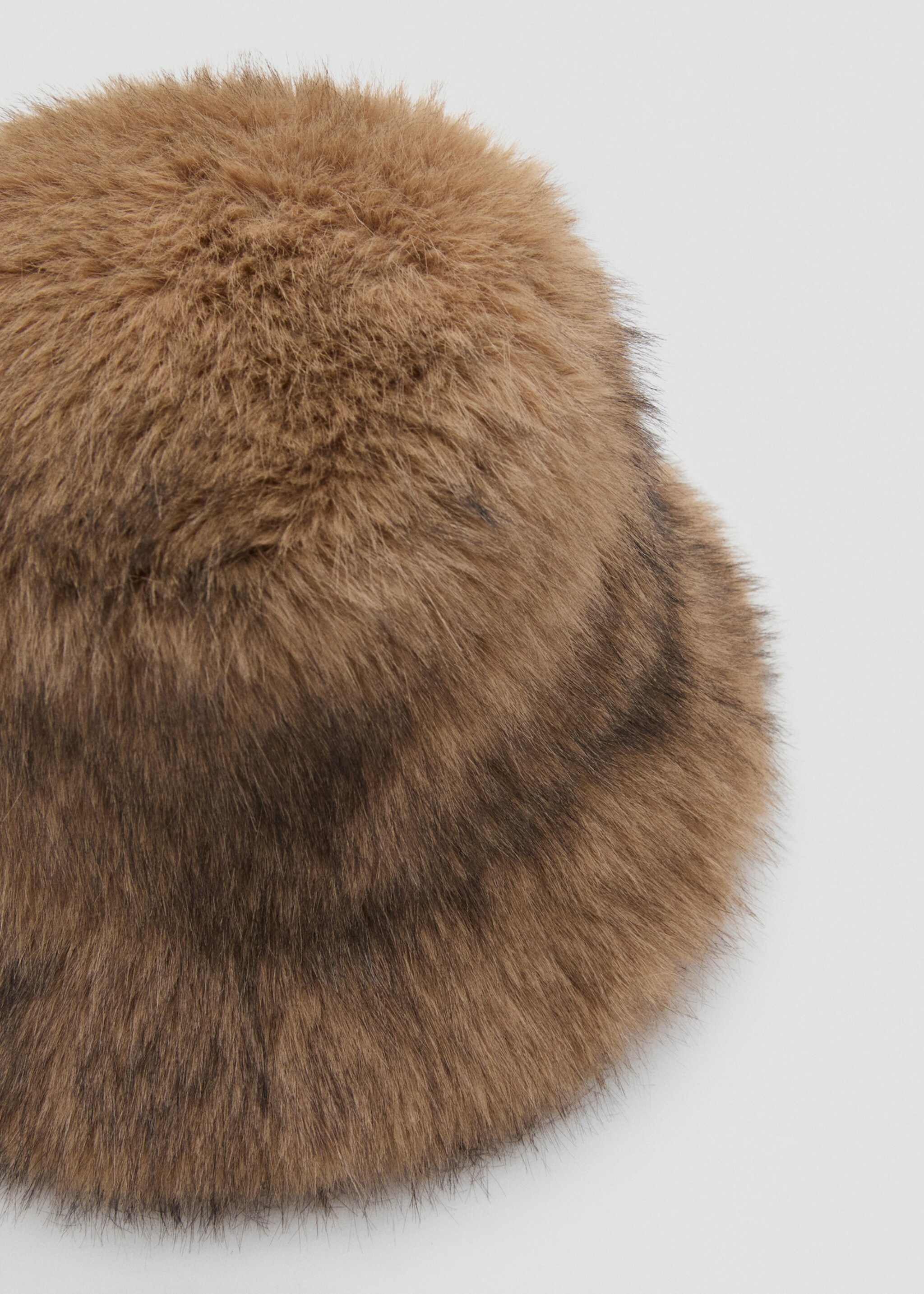Hair-effect bucket hat - Medium plane, Medium Brown. Ref: 17087768-00.