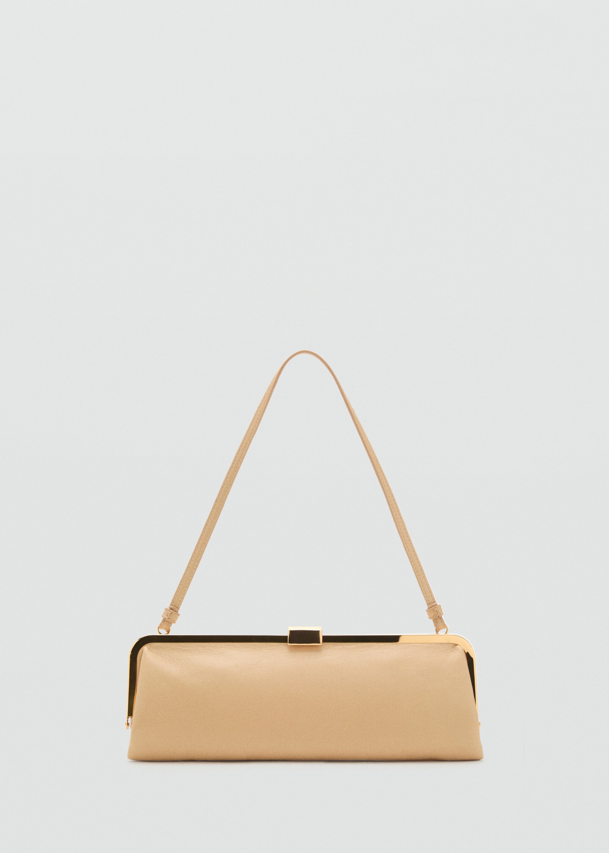 Metallic clutch handbag - Article without model, Vanilla. Ref: 17087769-00.