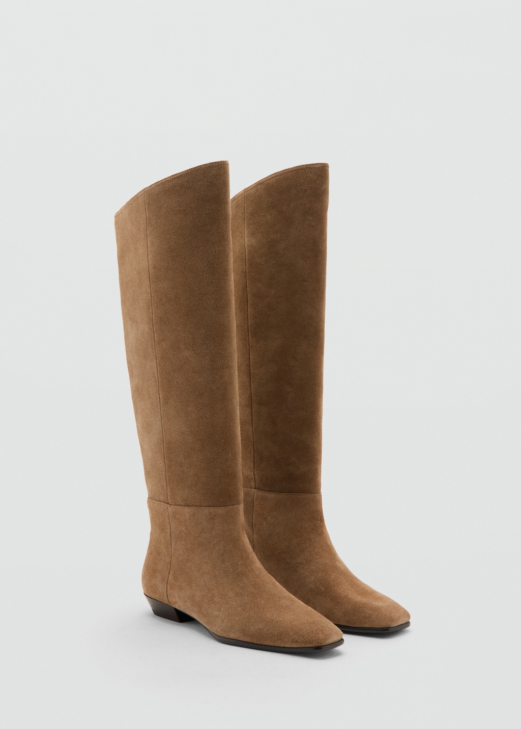 Mango High-leg suede boots