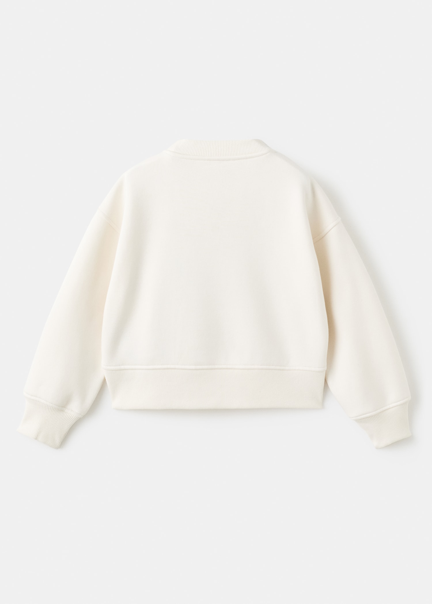 Embroidered cotton sweatshirt - Reverse of the article