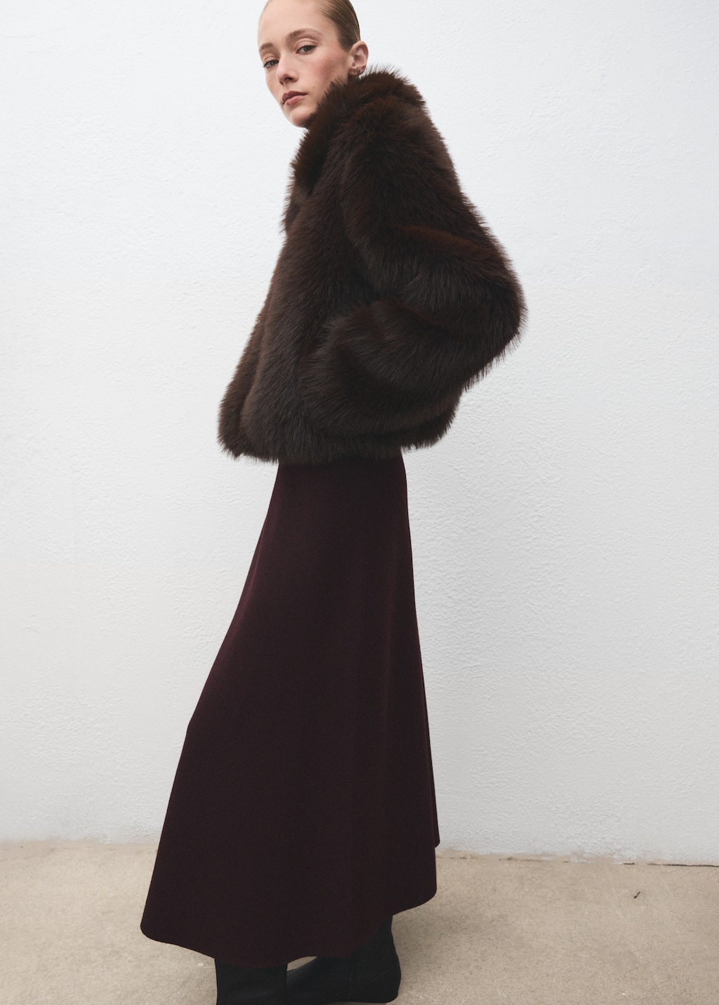 Wool-blend knitted skirt - Women | MANGO USA