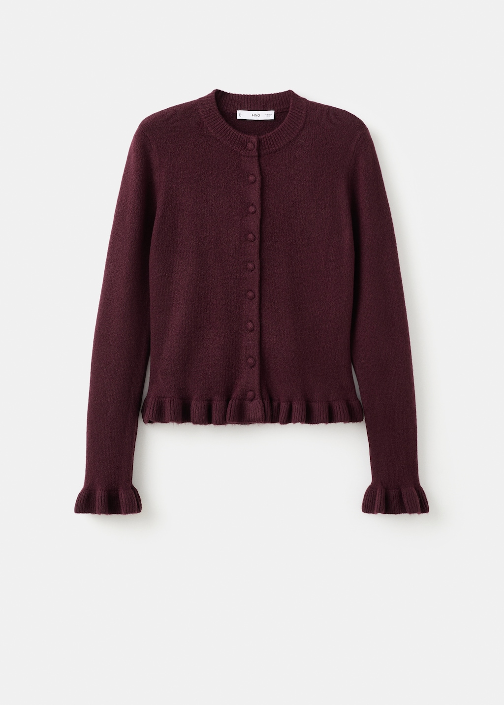 Ruffle knit cardigan - Women | MANGO Niger