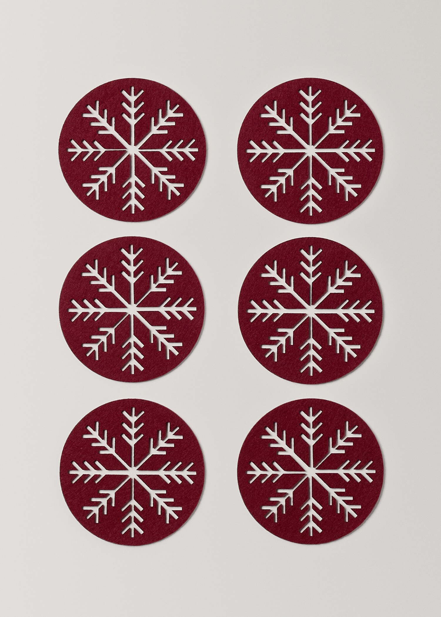 Set of 6 felt coasters - Article without model
