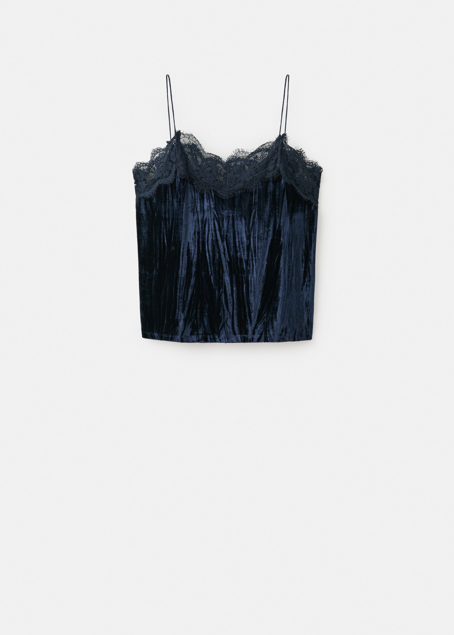 Lace velvet top - Article without model