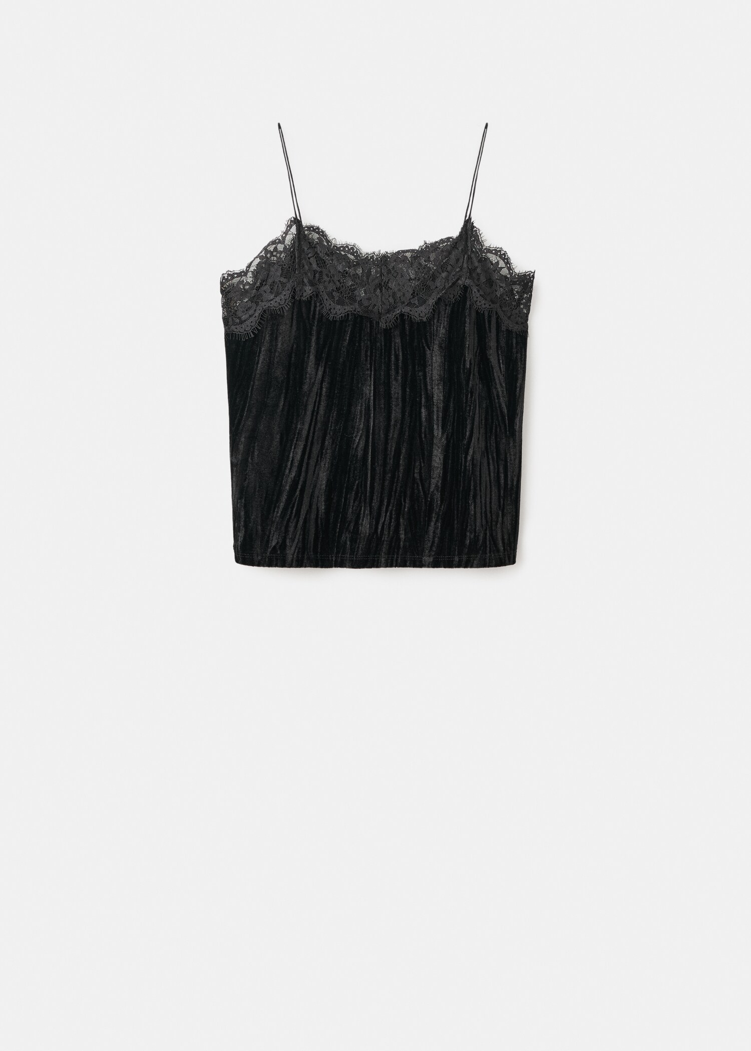 Lace velvet top - Article without model
