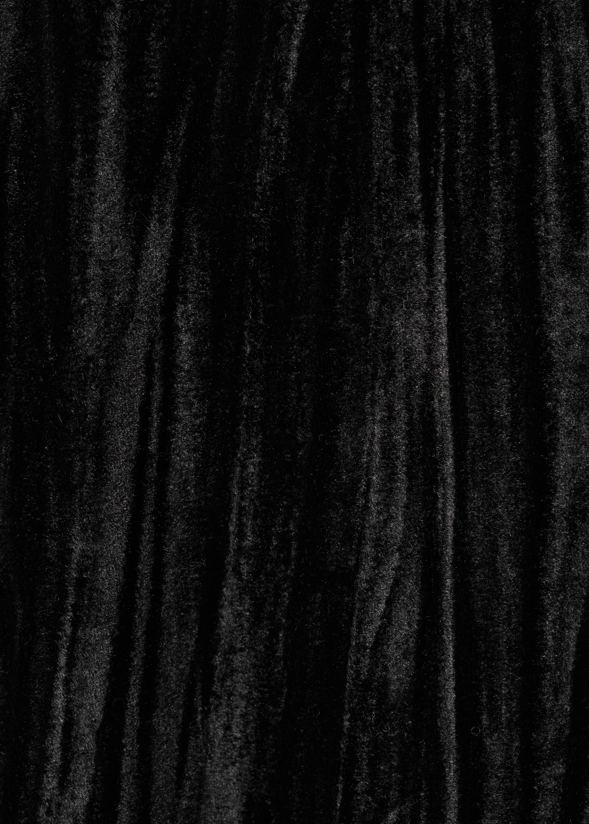 Lace velvet top - Details of the article 0, Black. Ref: 17087783-00.