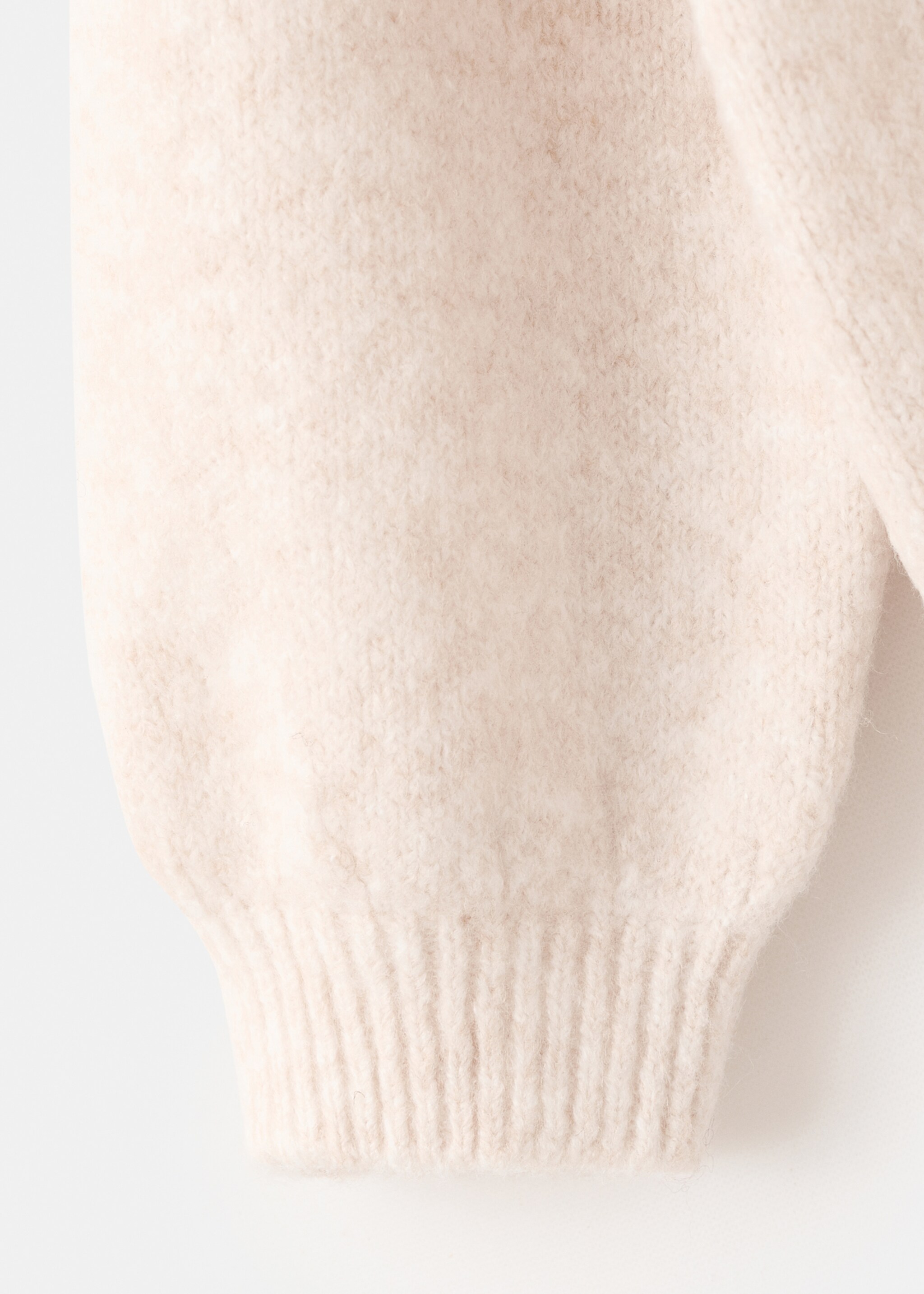 Knit cardigan - Details of the article 0, Beige. Ref: 17087785-00.