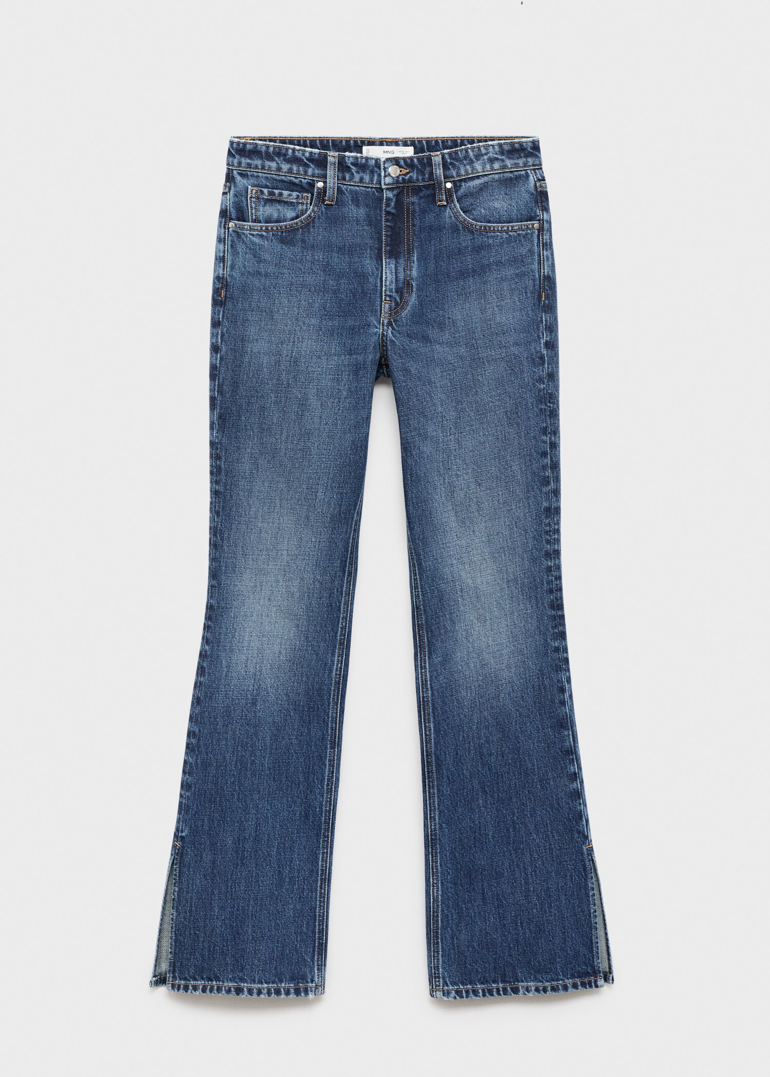 Straight-leg jeans with openings - Article without model